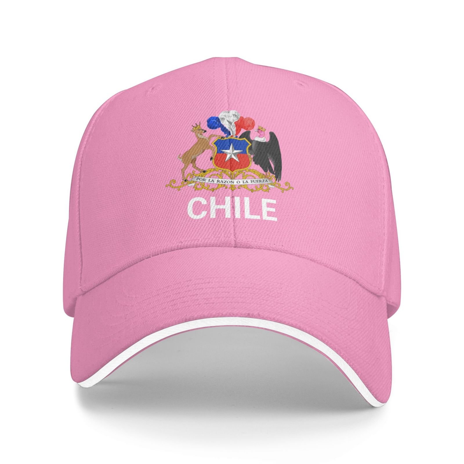 support chile hat chilean caps for men women i stand with chile emblem coat of arms baseball cap
