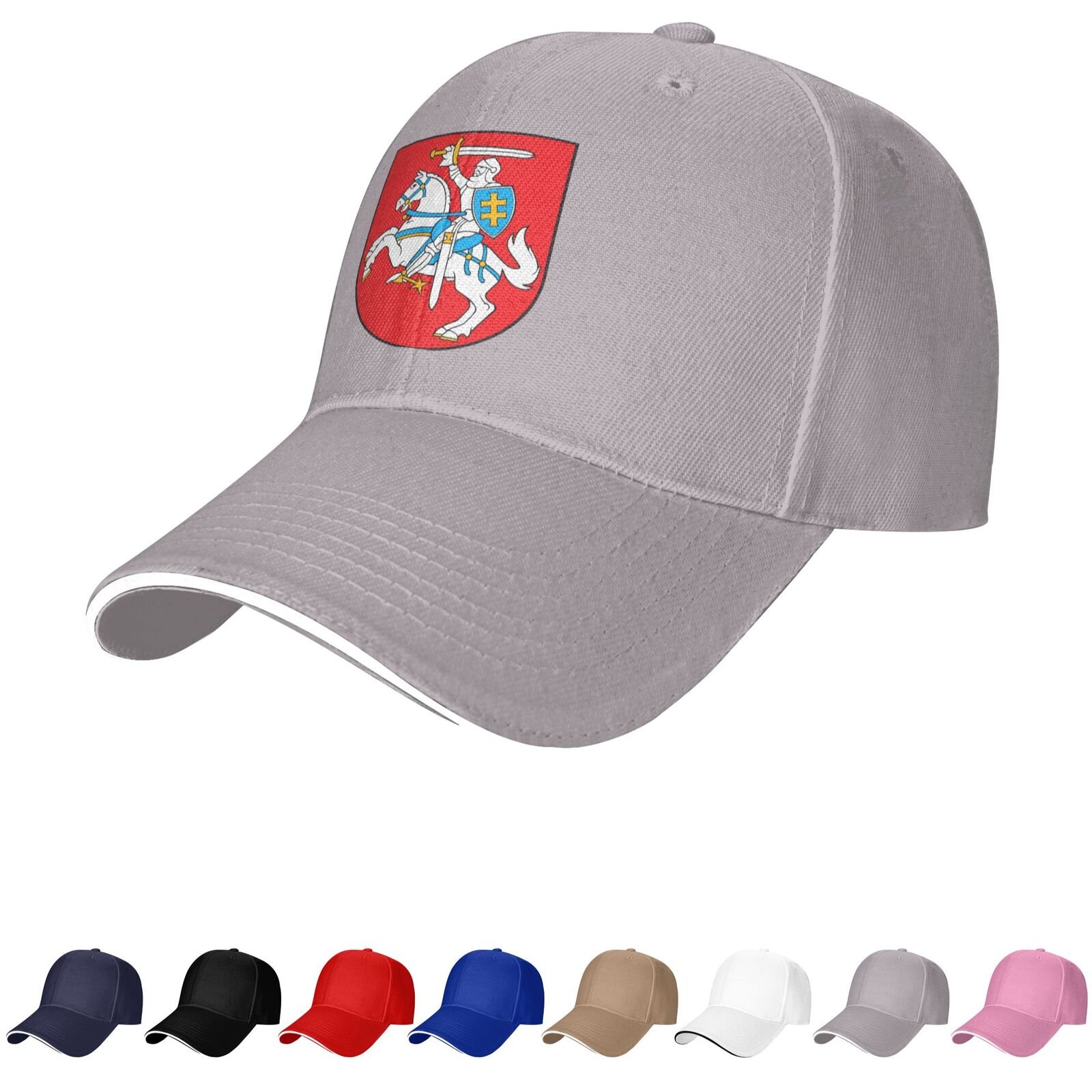 lithuania emblem hat lithuanian caps for men women coat of arms of lithuania baseball cap trucker dad hat