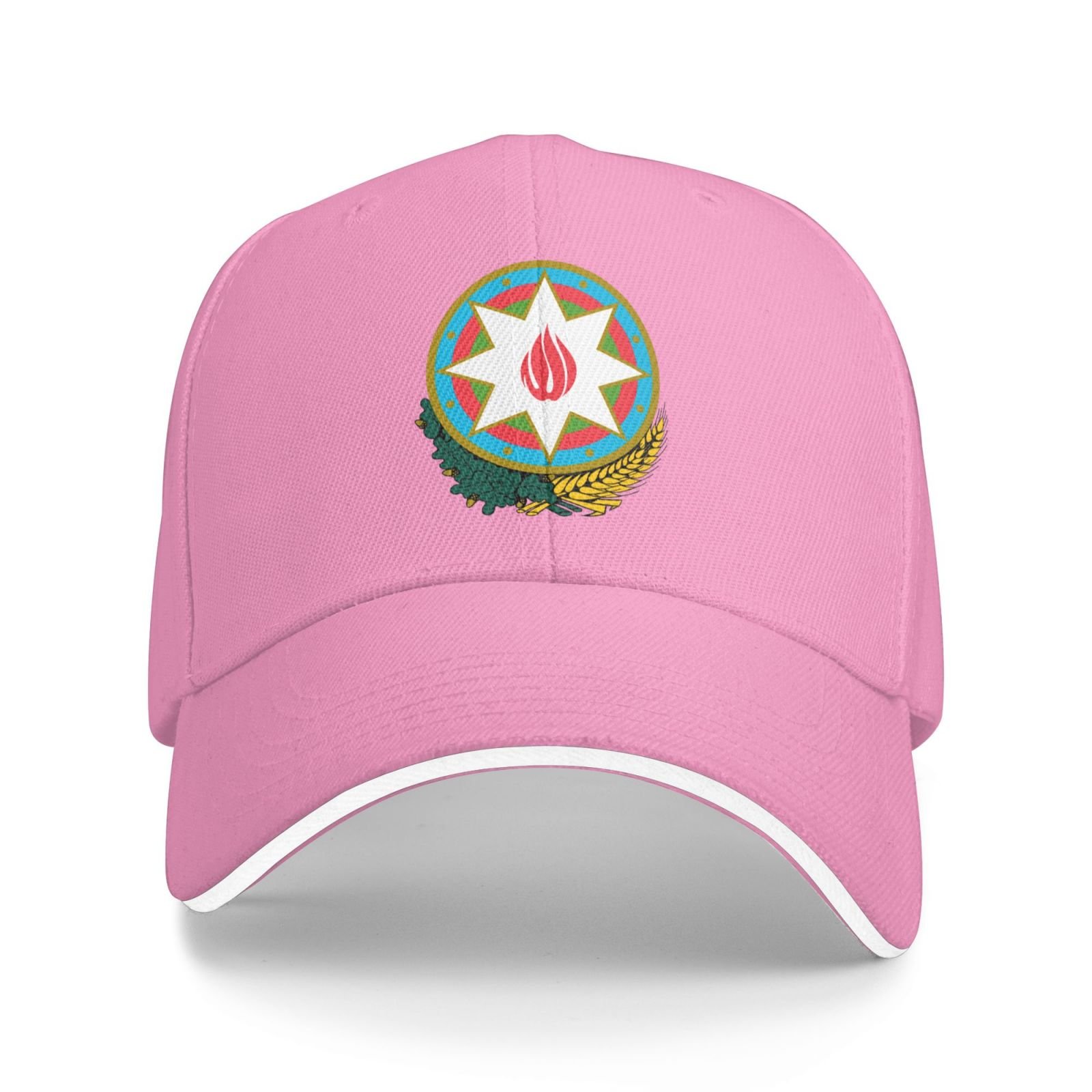 azerbaijan national emblem hat support azerbaijan coat of arms baseball cap azerbaijani hat for women men adjustable hat