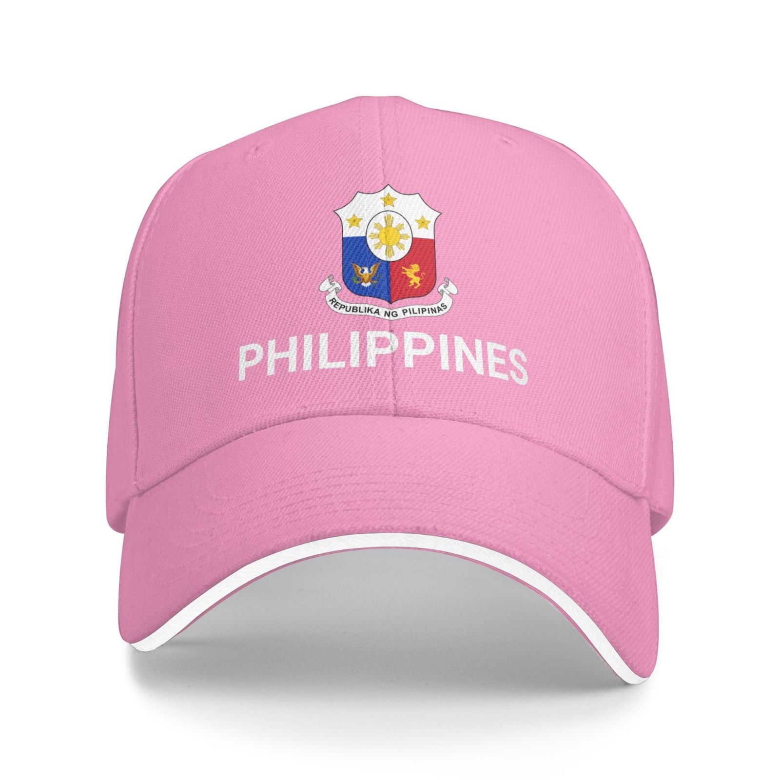 support philippines hat filipino caps for men women i stand with philippines emblem coat of arms baseball cap