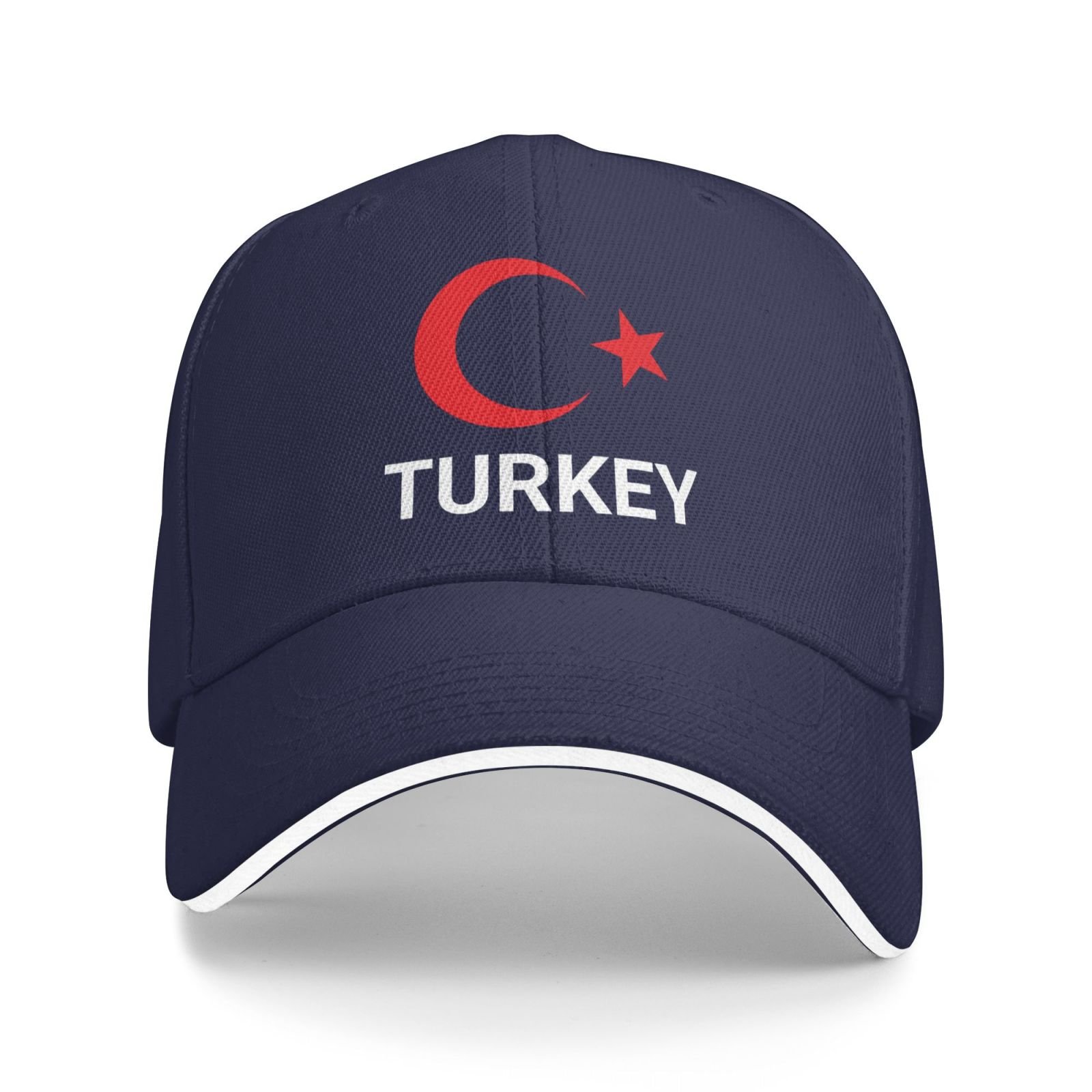 support turkey hat turks caps for men women i stand with turkey emblem coat of arms baseball cap