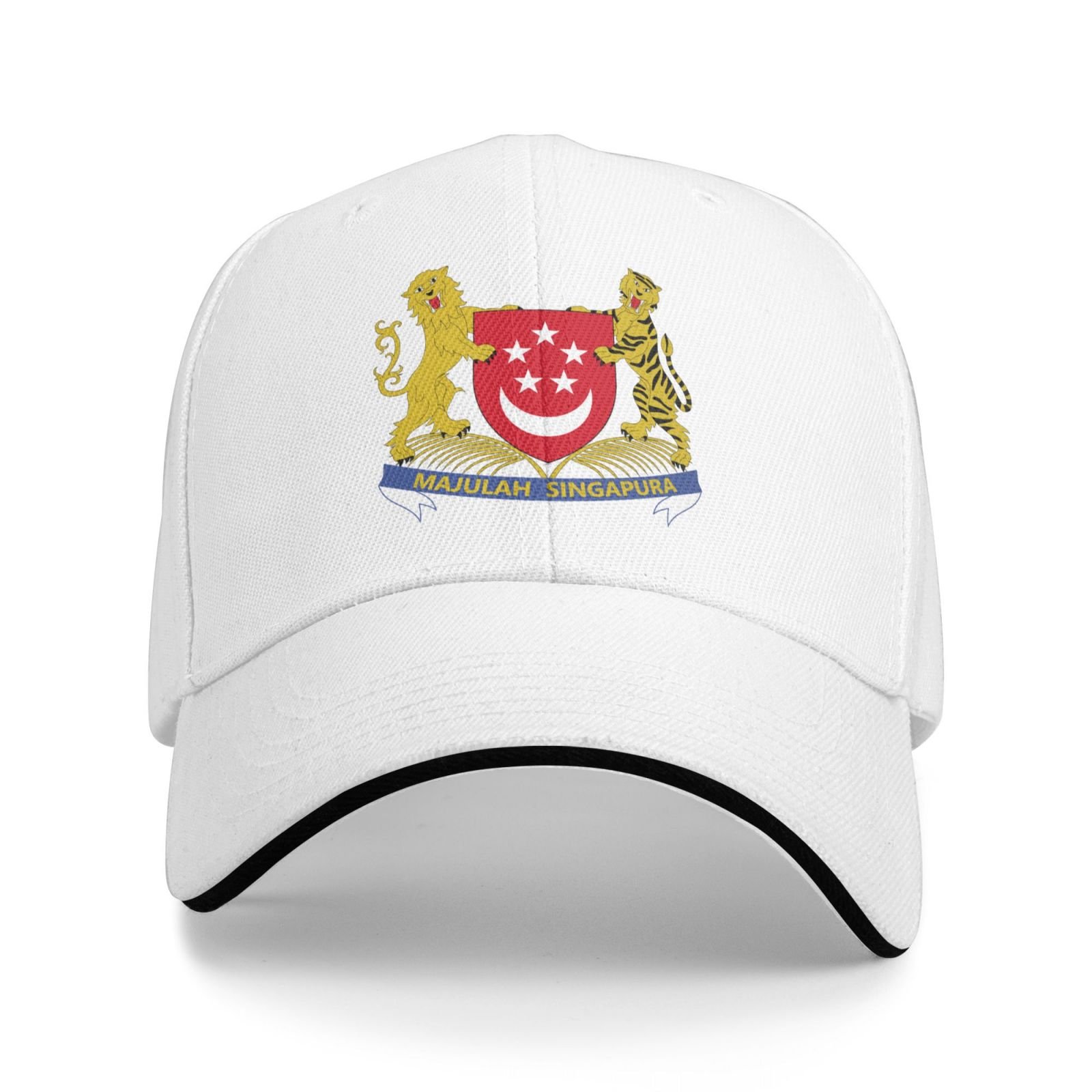 singapore national emblem hat support singapore coat of arms baseball cap singaporean hat for women men adjustable hat