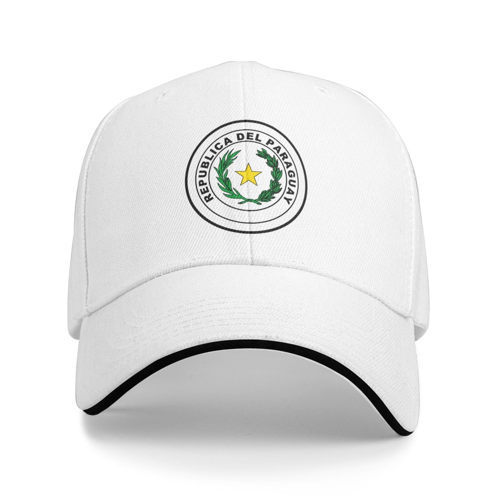 paraguay national emblem hat support paraguay coat of arms baseball cap paraguayan hat for women men adjustable hat
