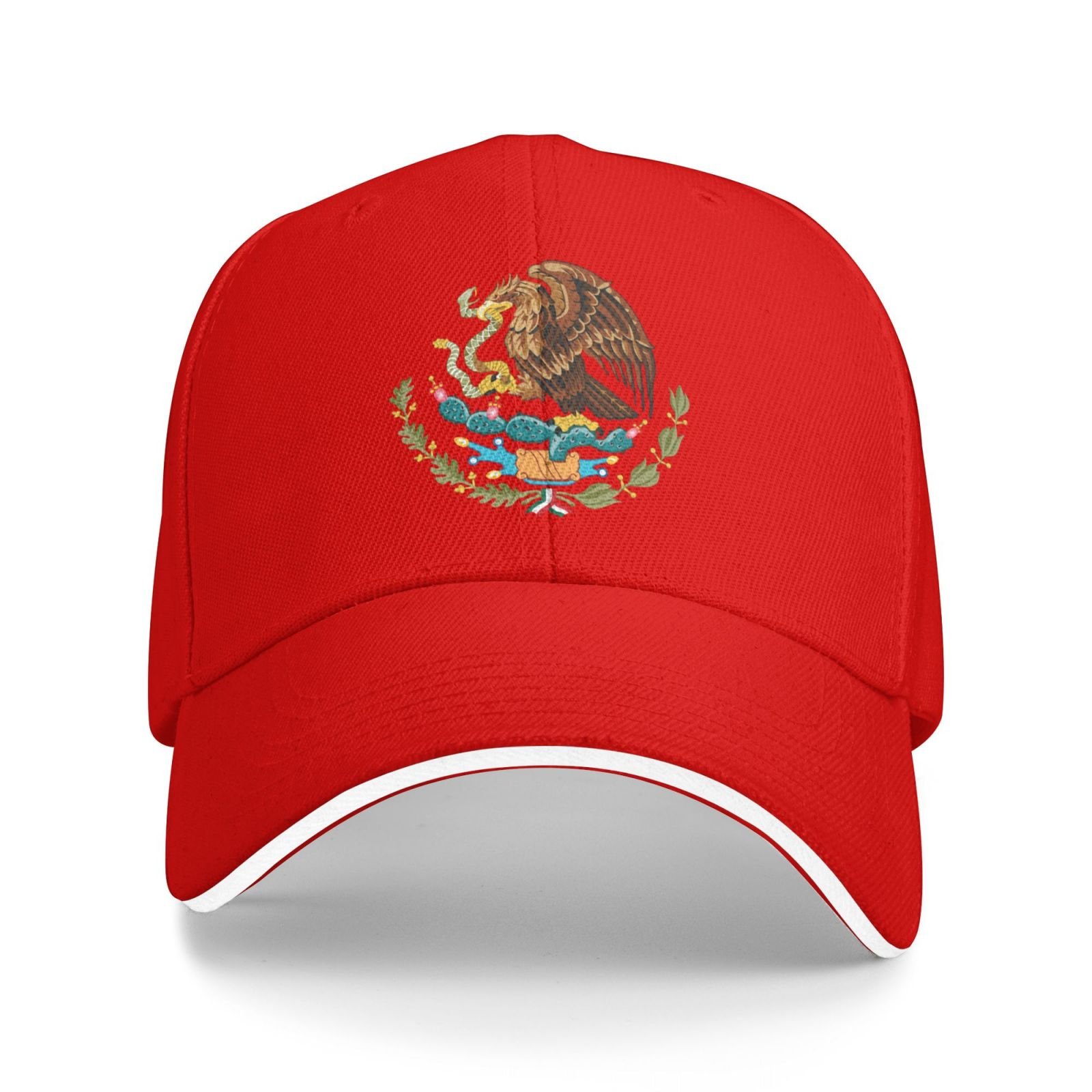 mexico national emblem hat support mexico coat of arms baseball cap mexican hat for women men adjustable hat