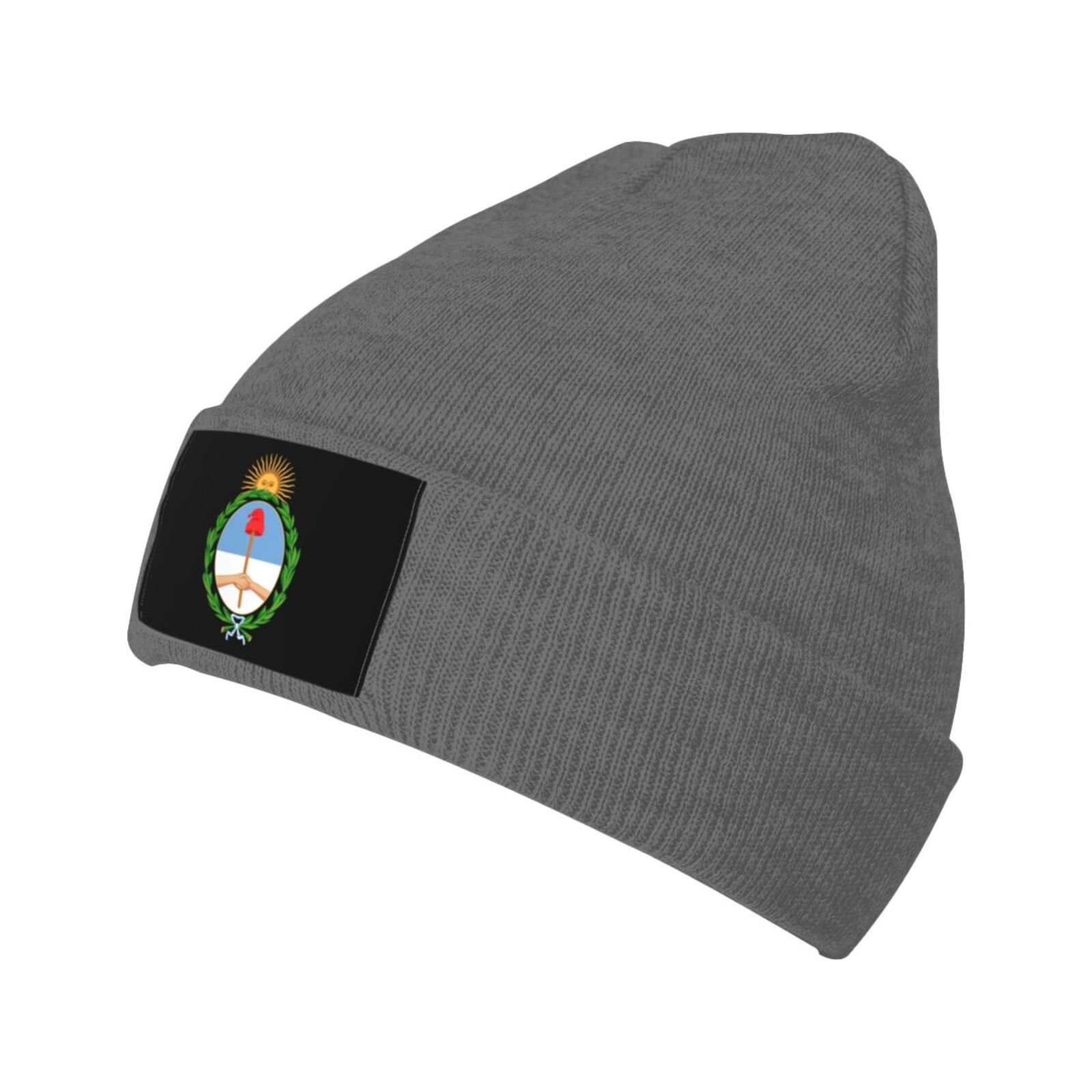 coat of arms of argentina knit beanie hat argentina emblem knitted cap for argentinean winter outdoor men women