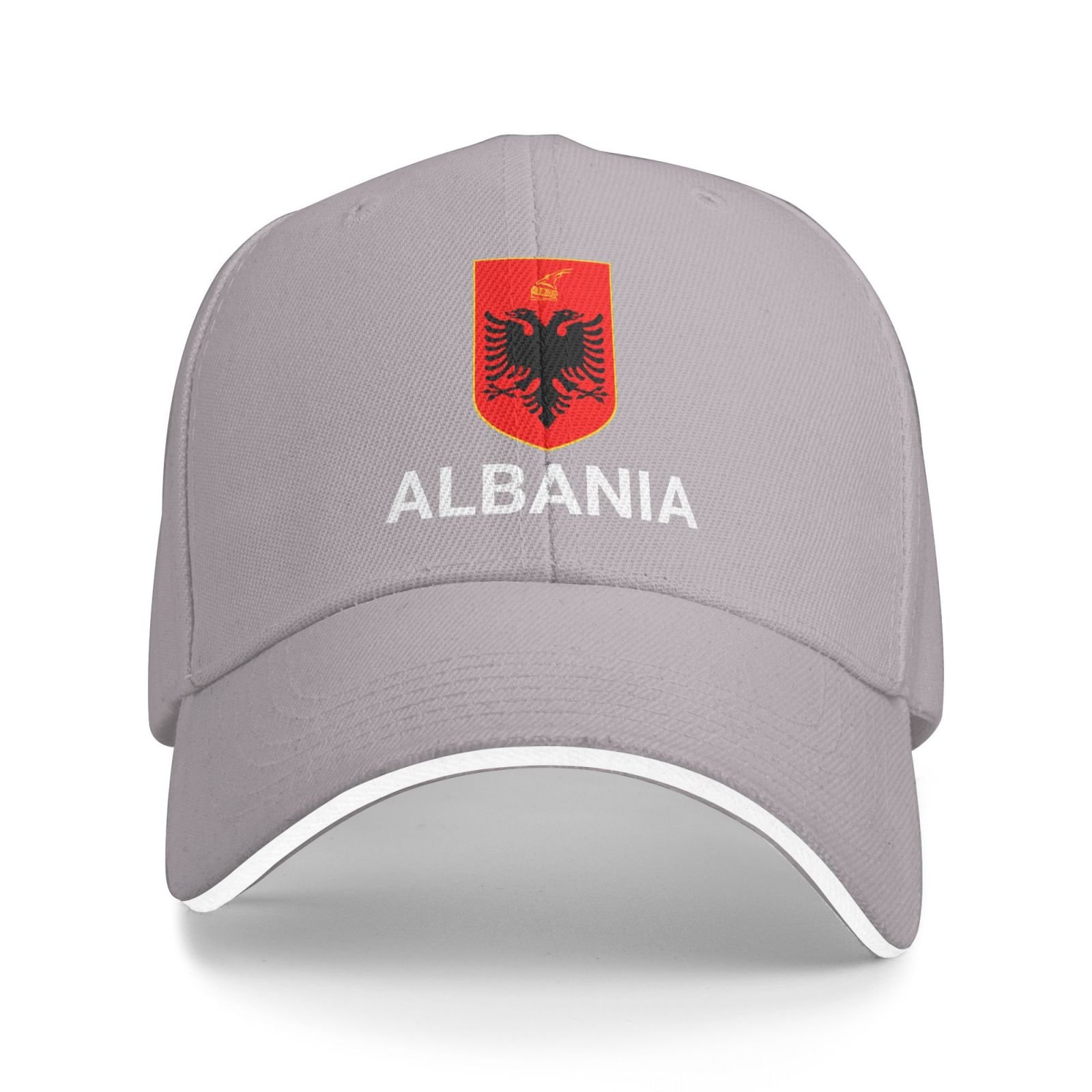 support albania hat albanian caps for men women i stand with albania emblem coat of arms baseball cap