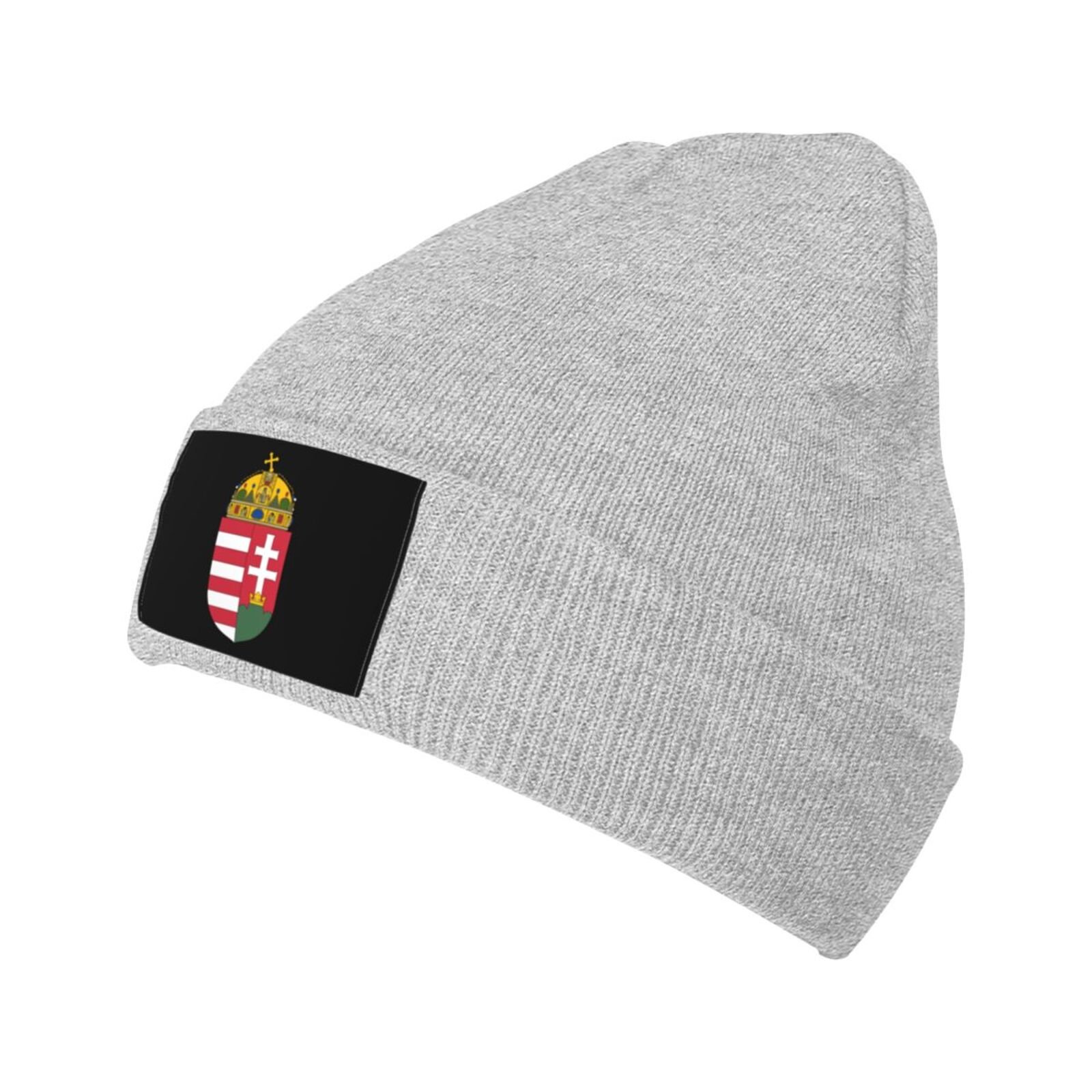 coat of arms of hungary knit beanie hat hungary emblem knitted cap for hungarian winter outdoor men women