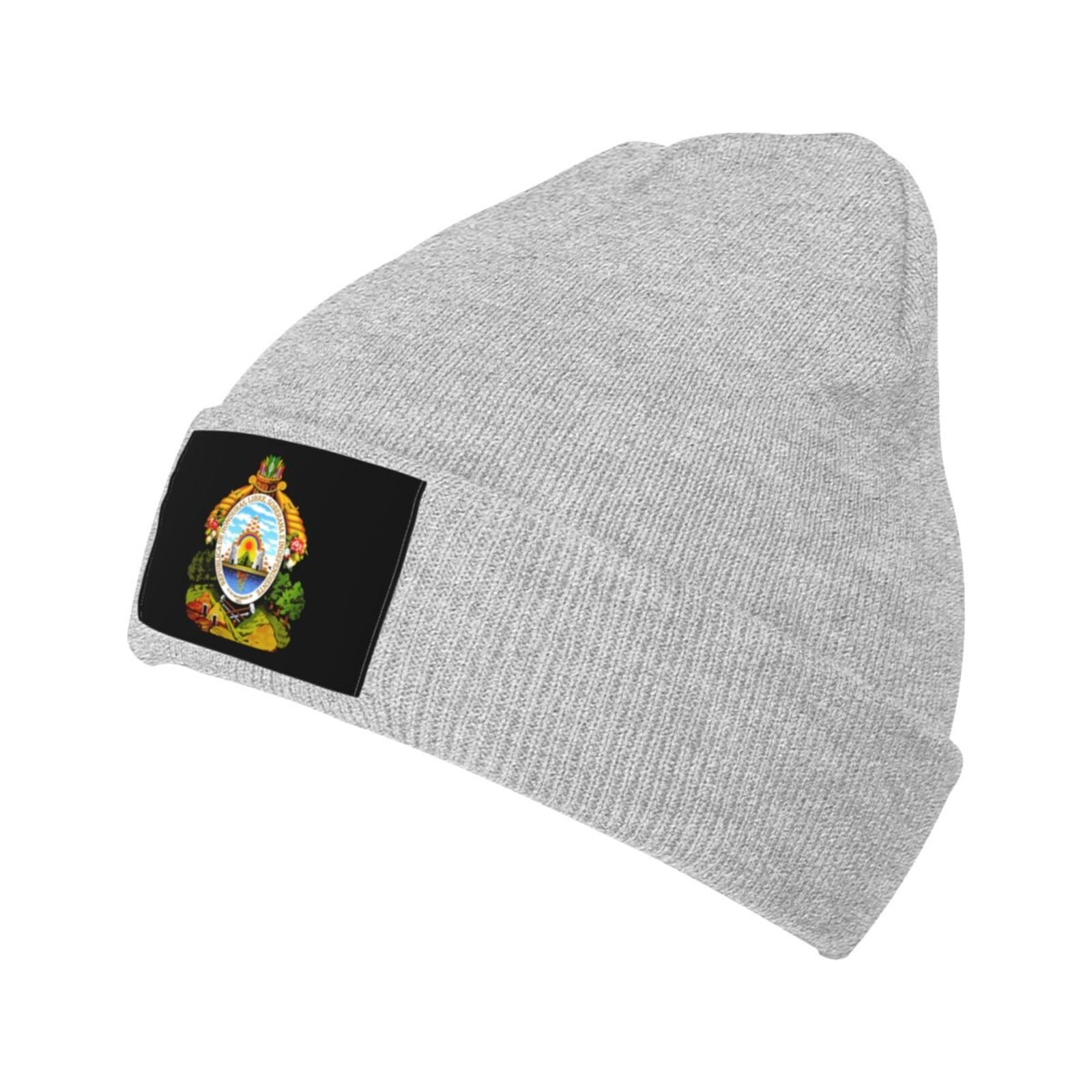 coat of arms of honduras knit beanie hat honduras emblem knitted cap for honduran winter outdoor men women