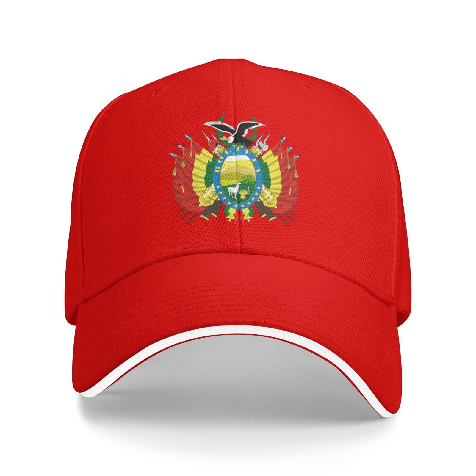 bolivia national emblem hat support bolivia coat of arms baseball cap bolivian hat for women men adjustable hat