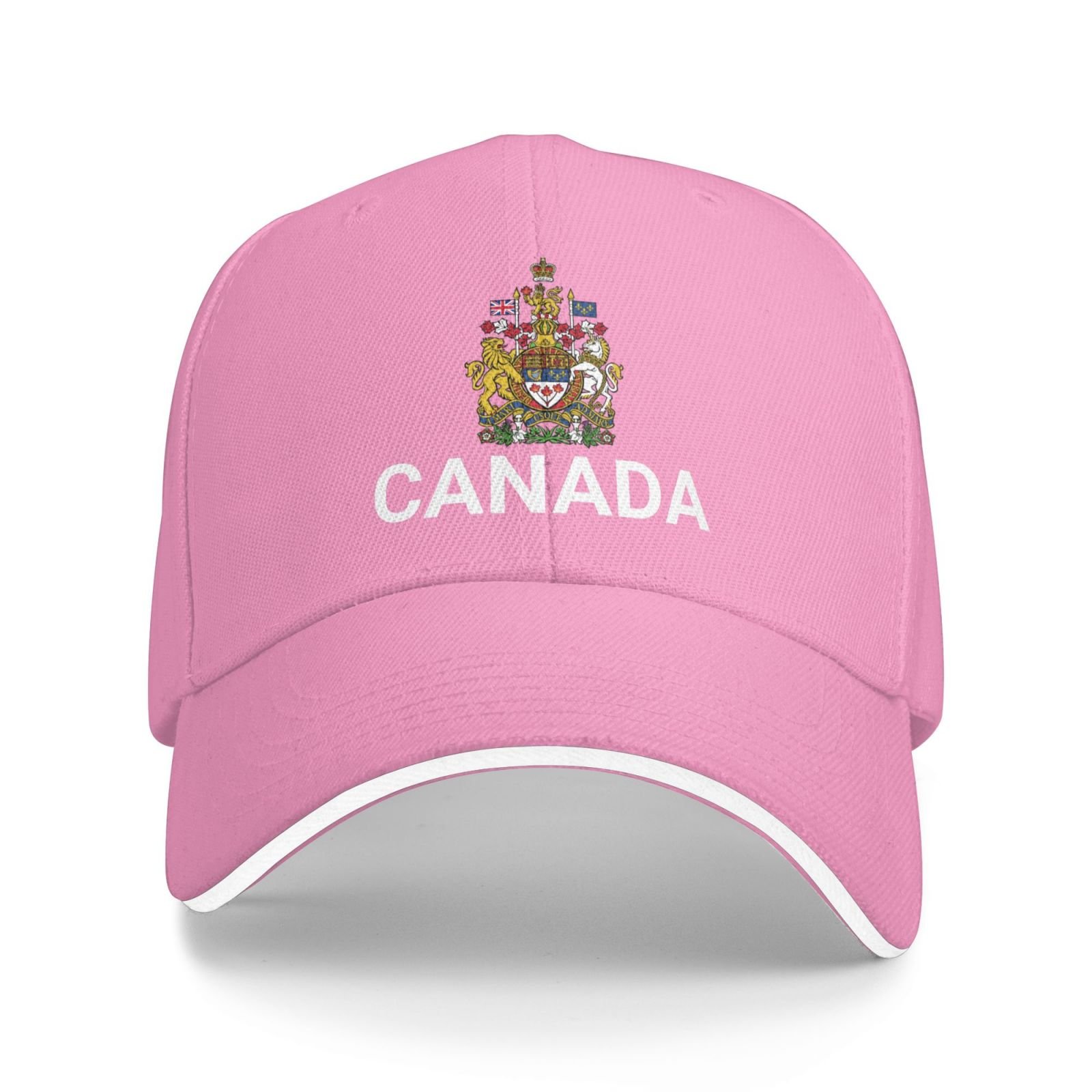 support canada hat canadians caps for men women i stand with canada emblem coat of arms baseball cap