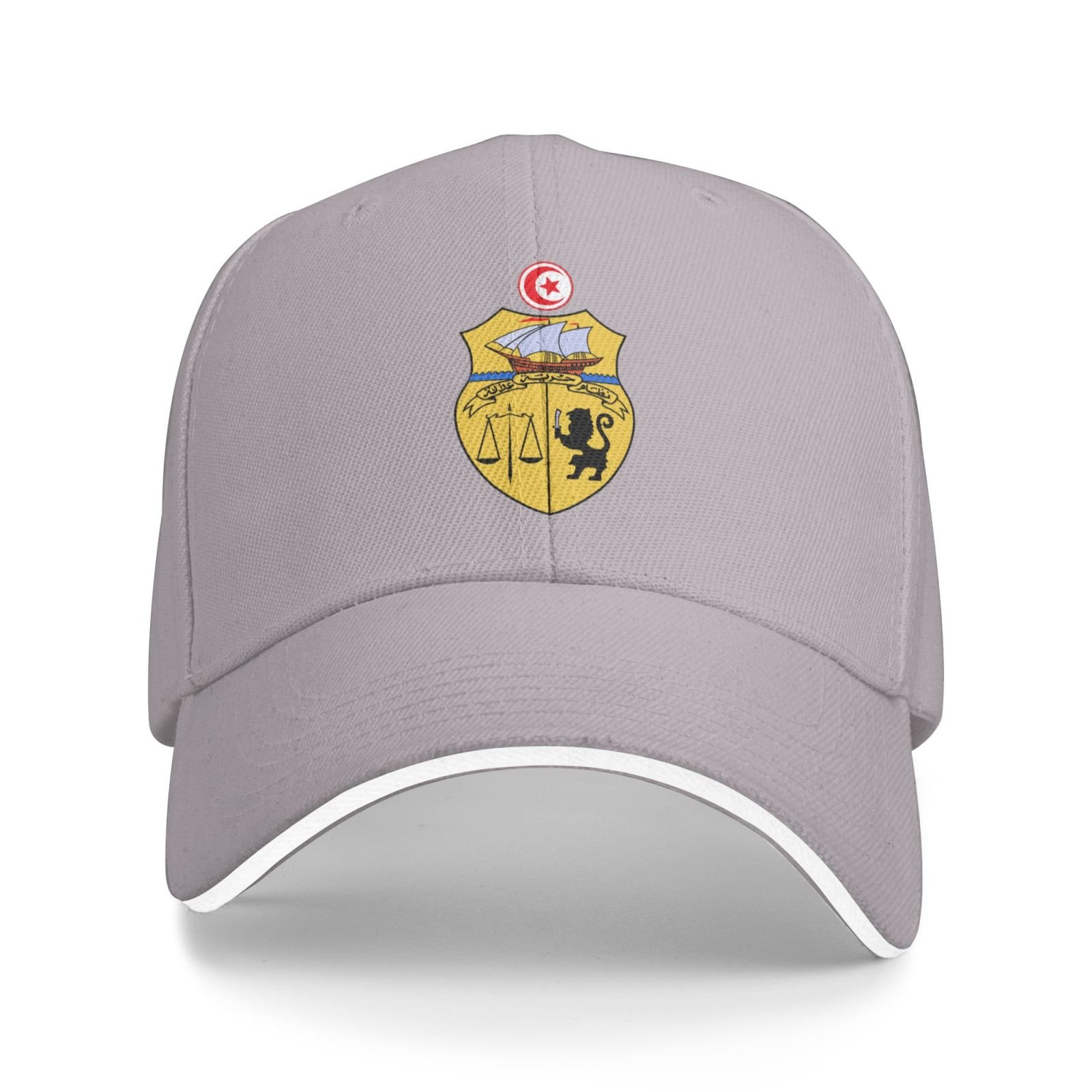 tunisia national emblem hat support tunisia coat of arms baseball cap tunisian hat for women men adjustable hat