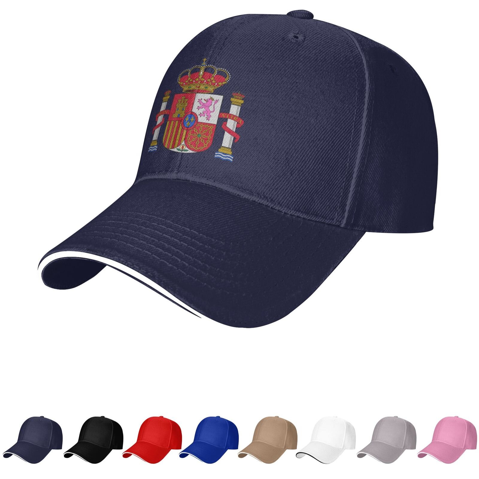 spain emblem hat spanish caps for men women coat of arms of spain baseball cap trucker dad hat