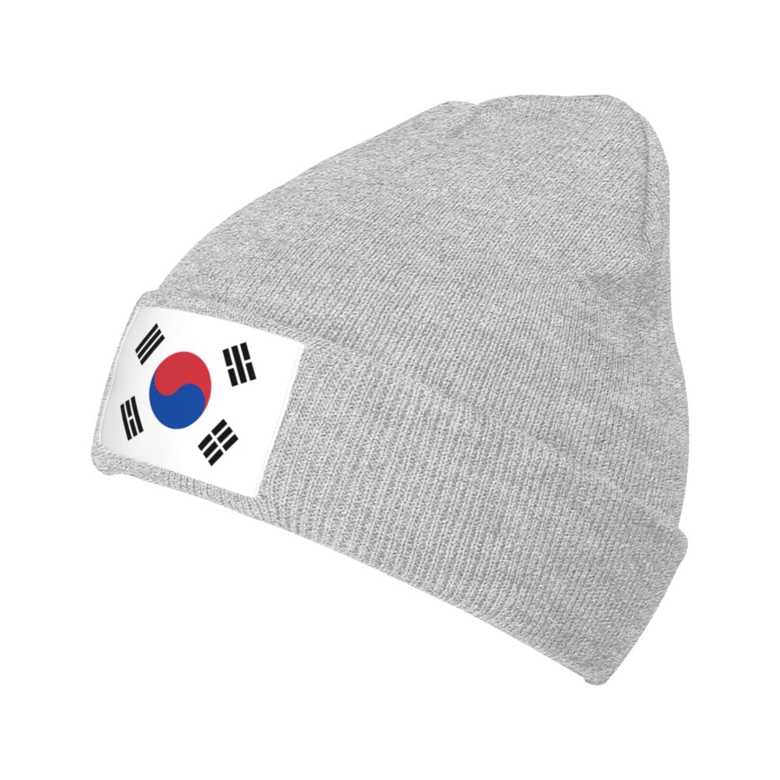 flag of korea knit beanie hat korea flags knitted cap for korean winter outdoor men women
