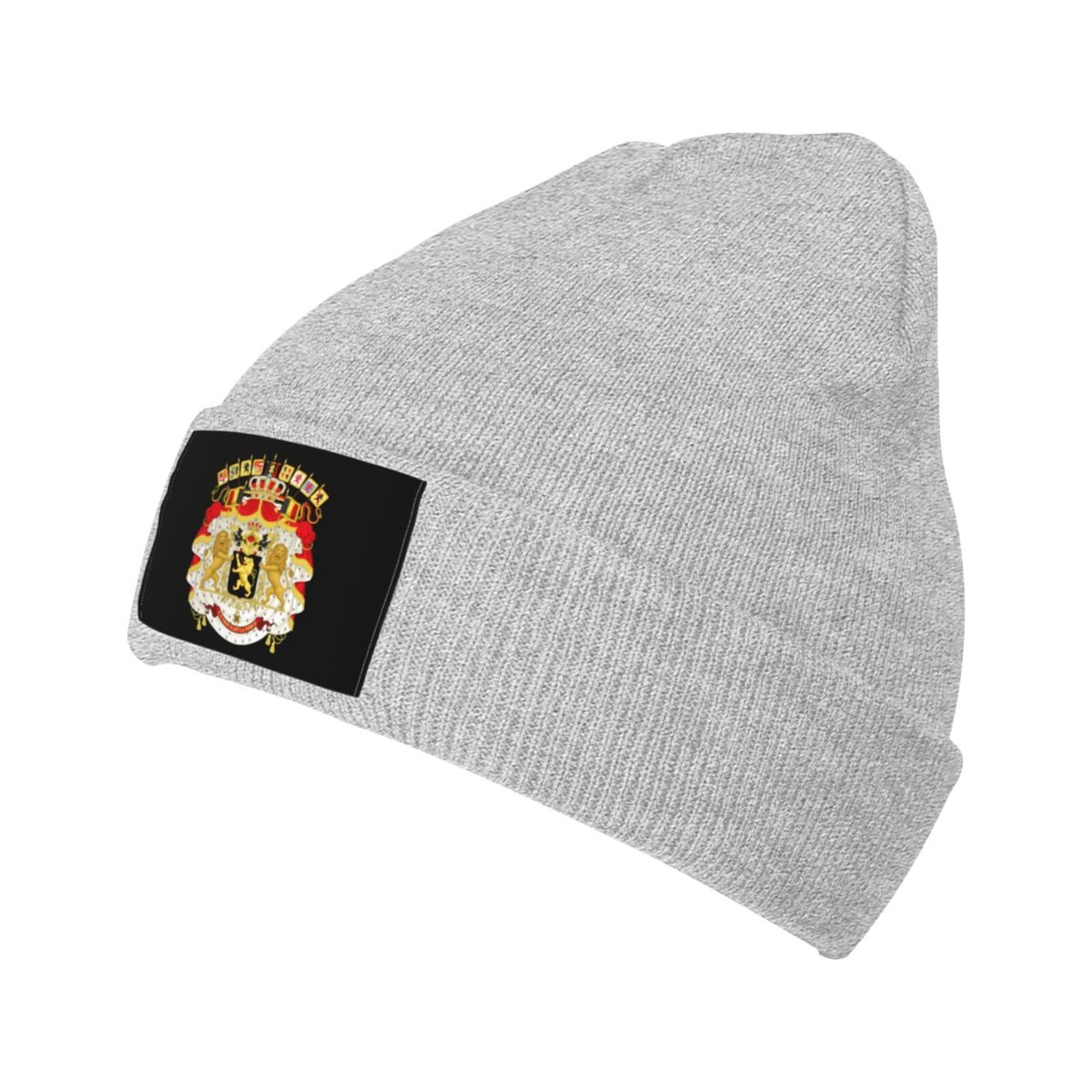 coat of arms of belgian knit beanie hat belgian emblem knitted cap for belgium winter outdoor men women