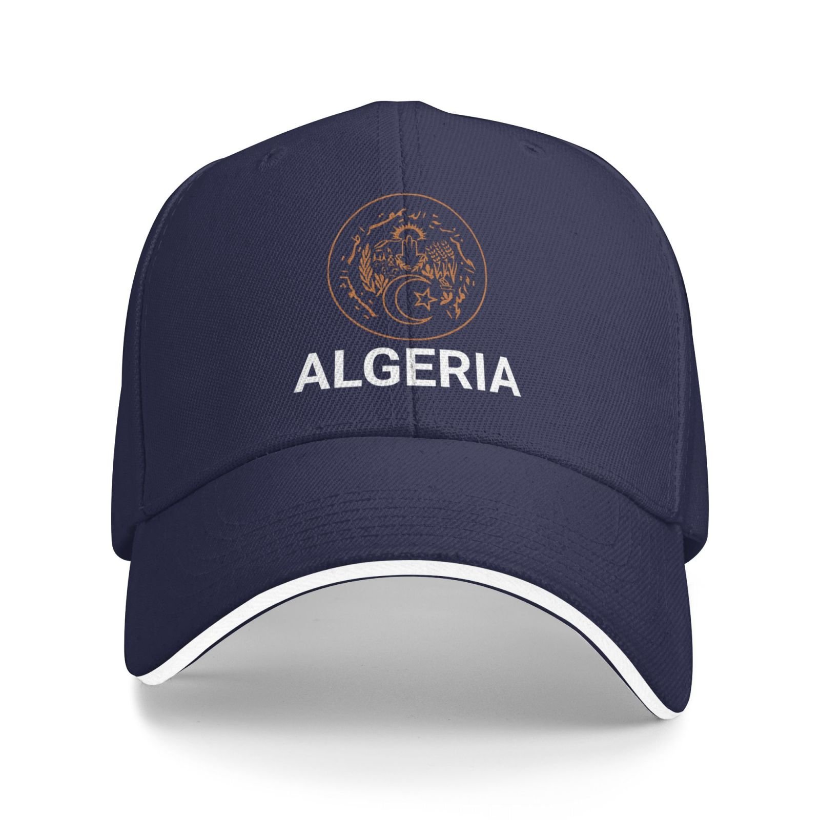 support algeria hat algerian caps for men women i stand with algeria emblem coat of arms baseball cap