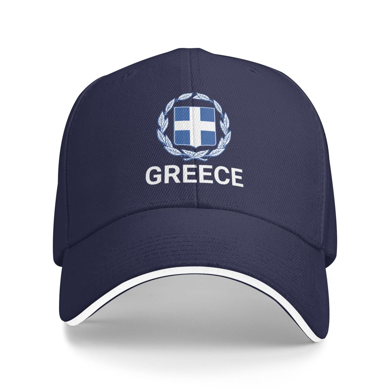 support greece hat greek caps for men women i stand with greece emblem coat of arms baseball cap