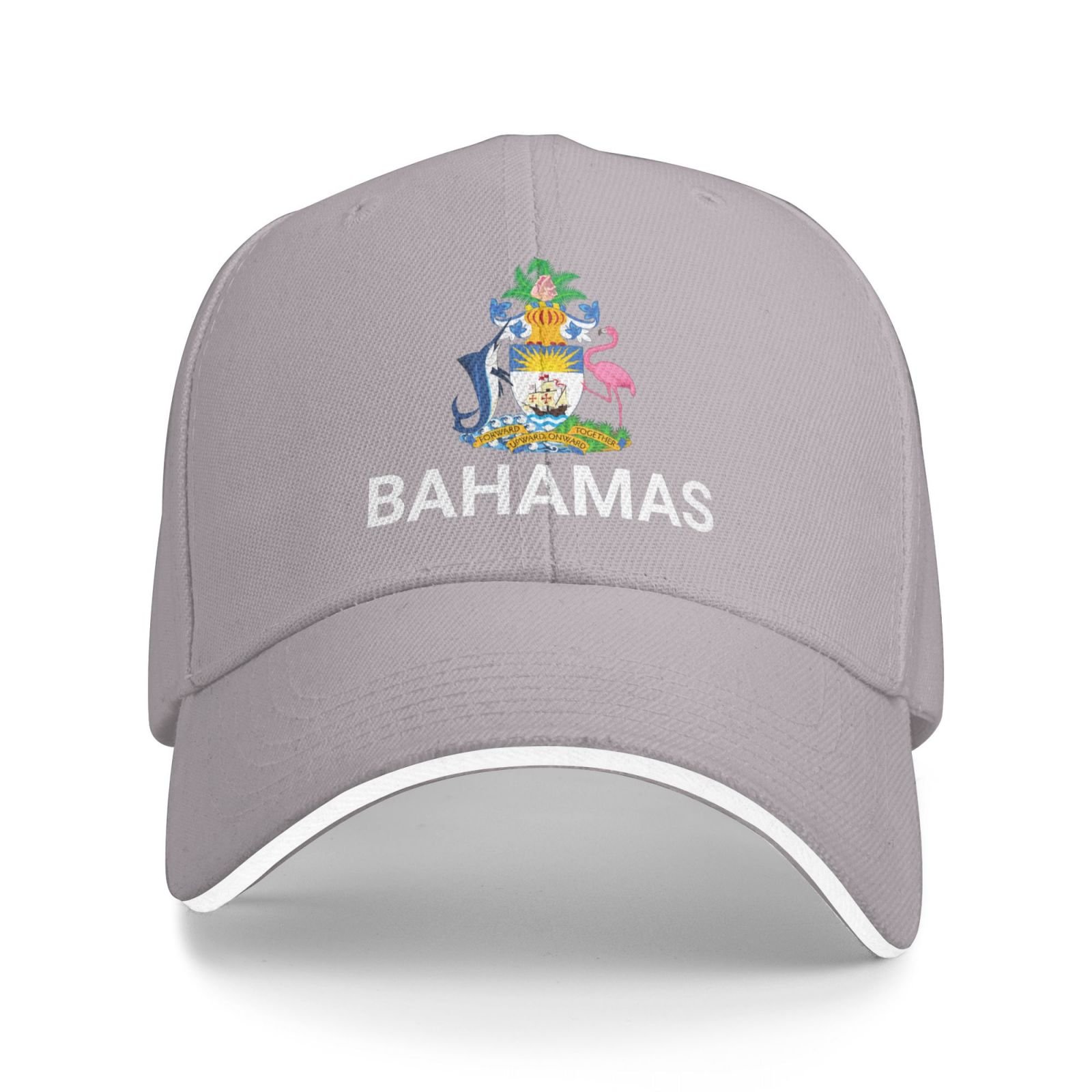 support bahamas hat bahamian caps for men women i stand with bahamas emblem coat of arms baseball cap