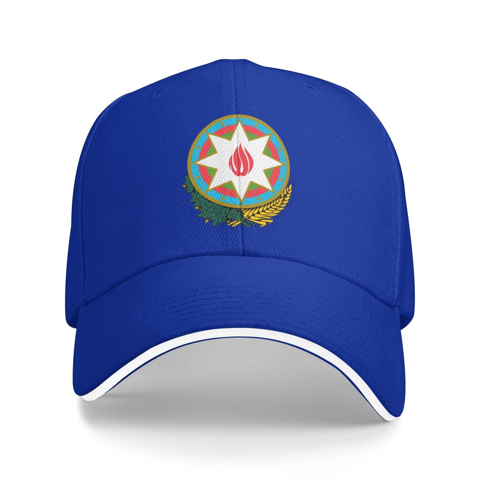 azerbaijan national emblem hat support azerbaijan coat of arms baseball cap azerbaijani hat for women men adjustable hat