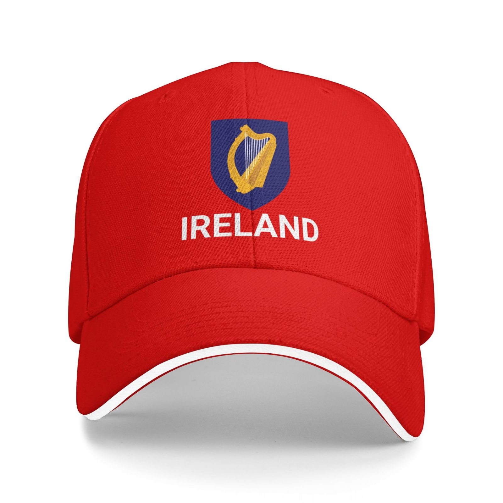 support ireland hat irish caps for men women i stand with ireland emblem coat of arms baseball cap