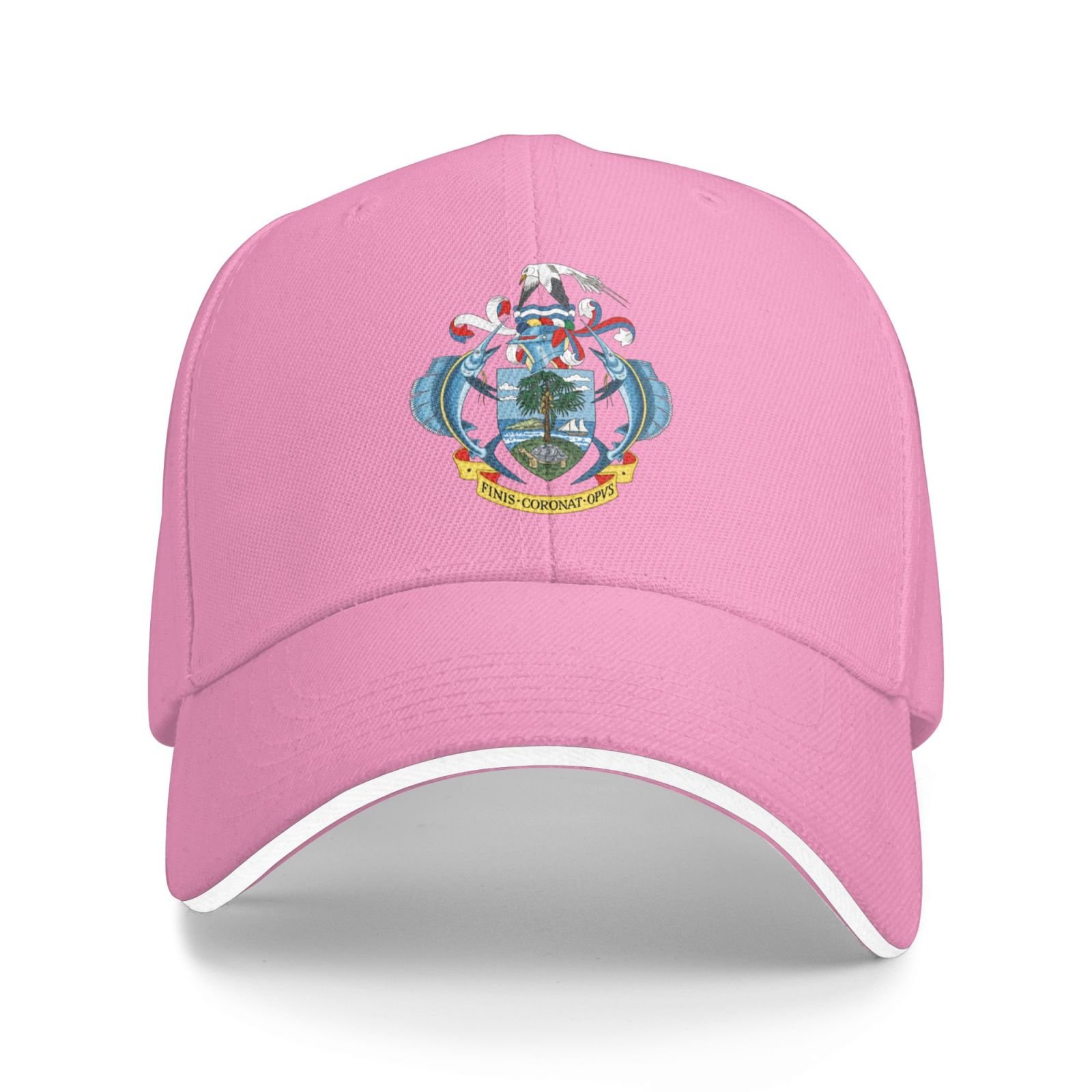 seychelles national emblem hat support seychelles coat of arms baseball cap seychellois hat for women men adjustable hat
