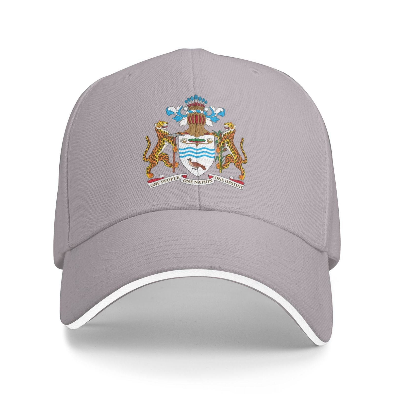 guyana national emblem hat support guyana coat of arms baseball cap guyanese hat for women men adjustable hat