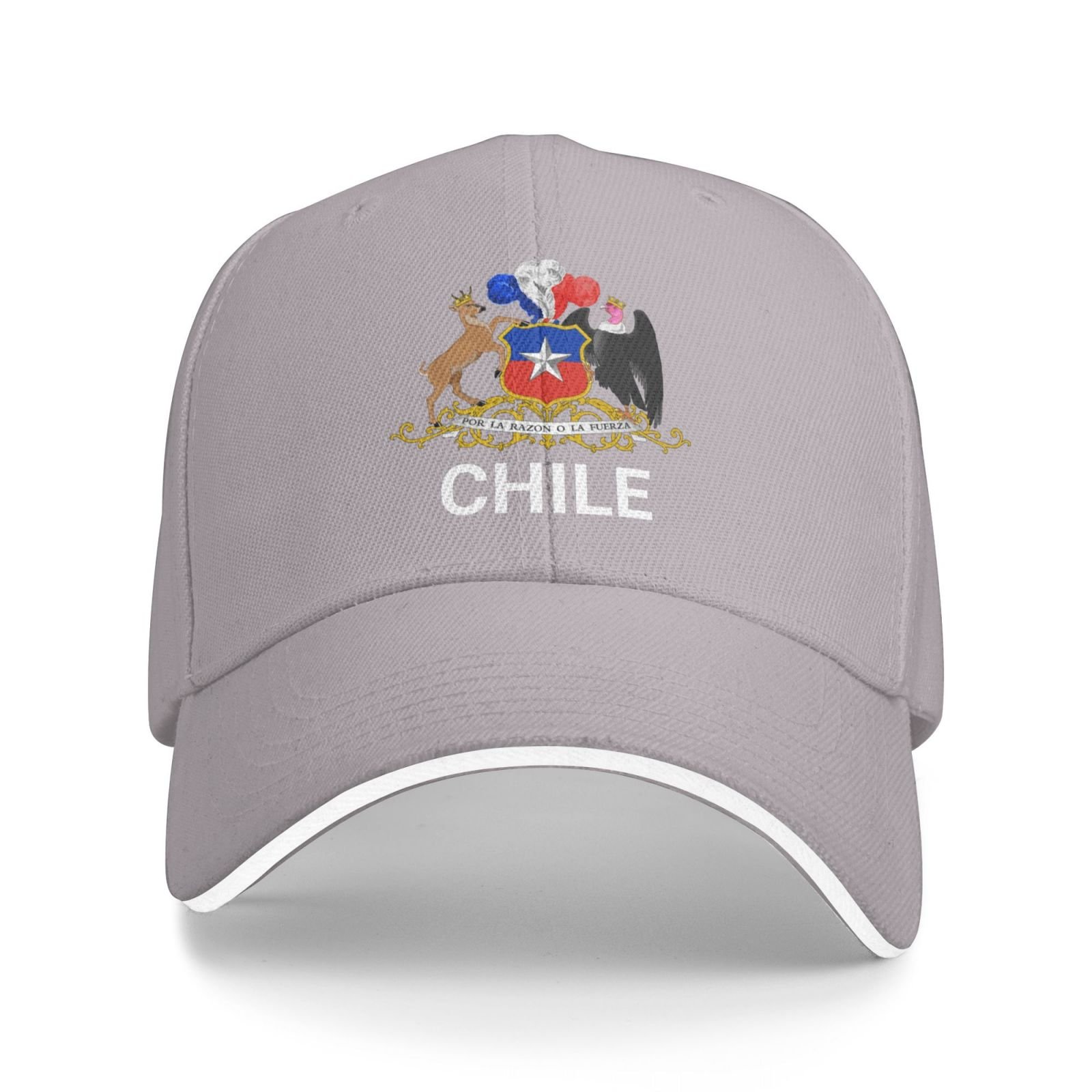 support chile hat chilean caps for men women i stand with chile emblem coat of arms baseball cap