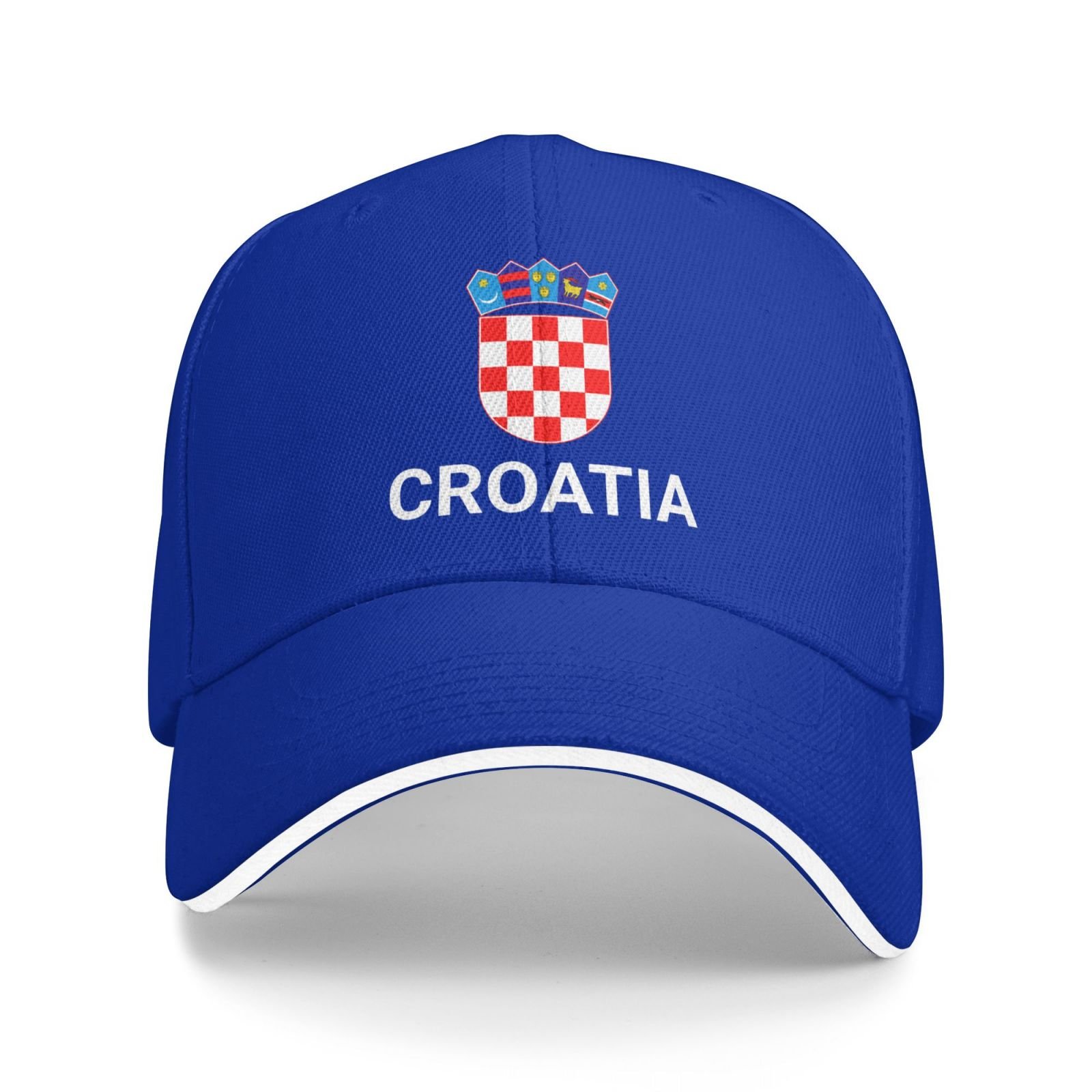 support (croatia) hat croatian caps for men women i stand with (croatia) emblem coat of arms baseball cap