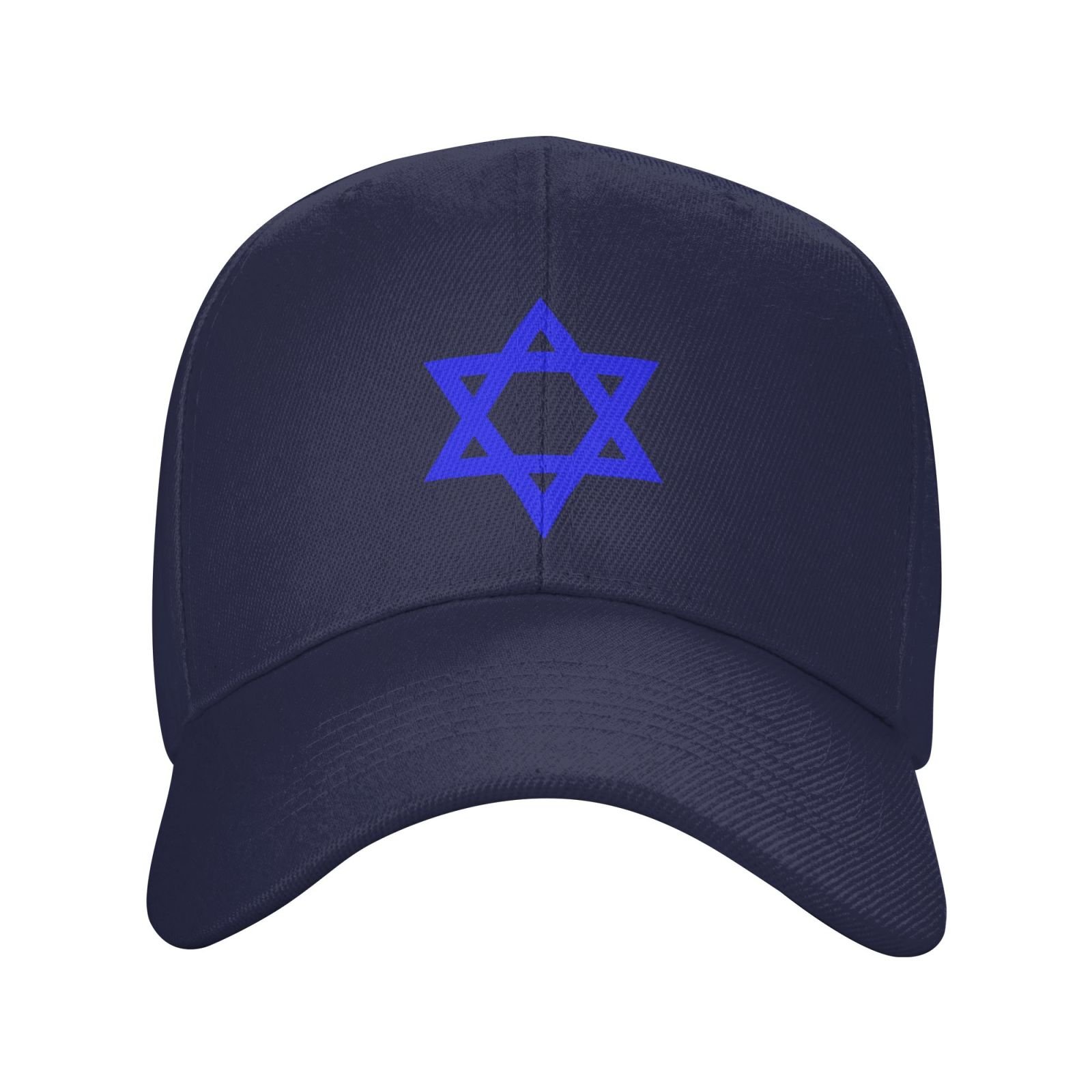blue star of david hat for men women blue star of david baseball cap adjustable trucker dad hats