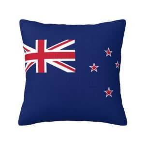 Square Throw Pillow Covers for NewZealand Flag Pillowcase for NewZealander Couch Sofa Bedroom