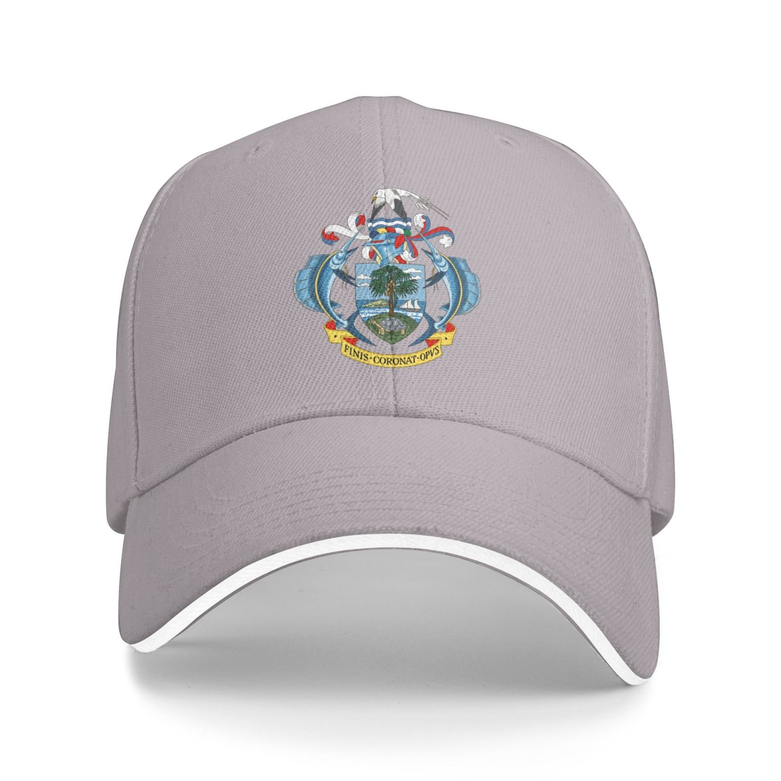 seychelles national emblem hat support seychelles coat of arms baseball cap seychellois hat for women men adjustable hat