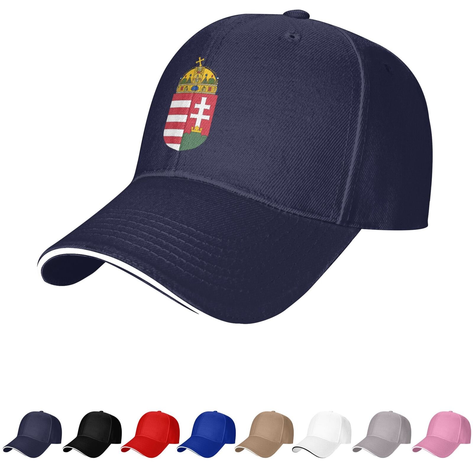 hungary emblem hat hungarian caps for men women coat of arms of hungary baseball cap trucker dad hat