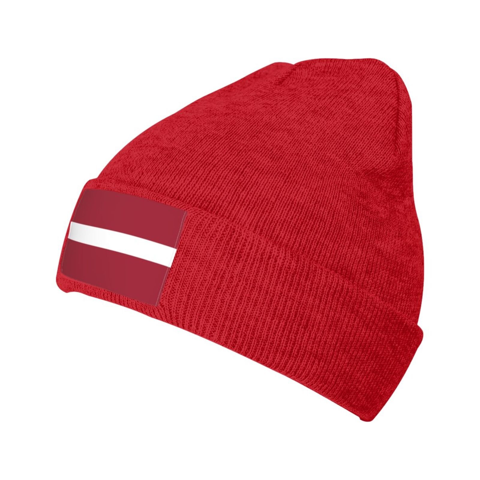 flag of latvia knit beanie hat latvia flags knitted cap for latvian winter outdoor men women