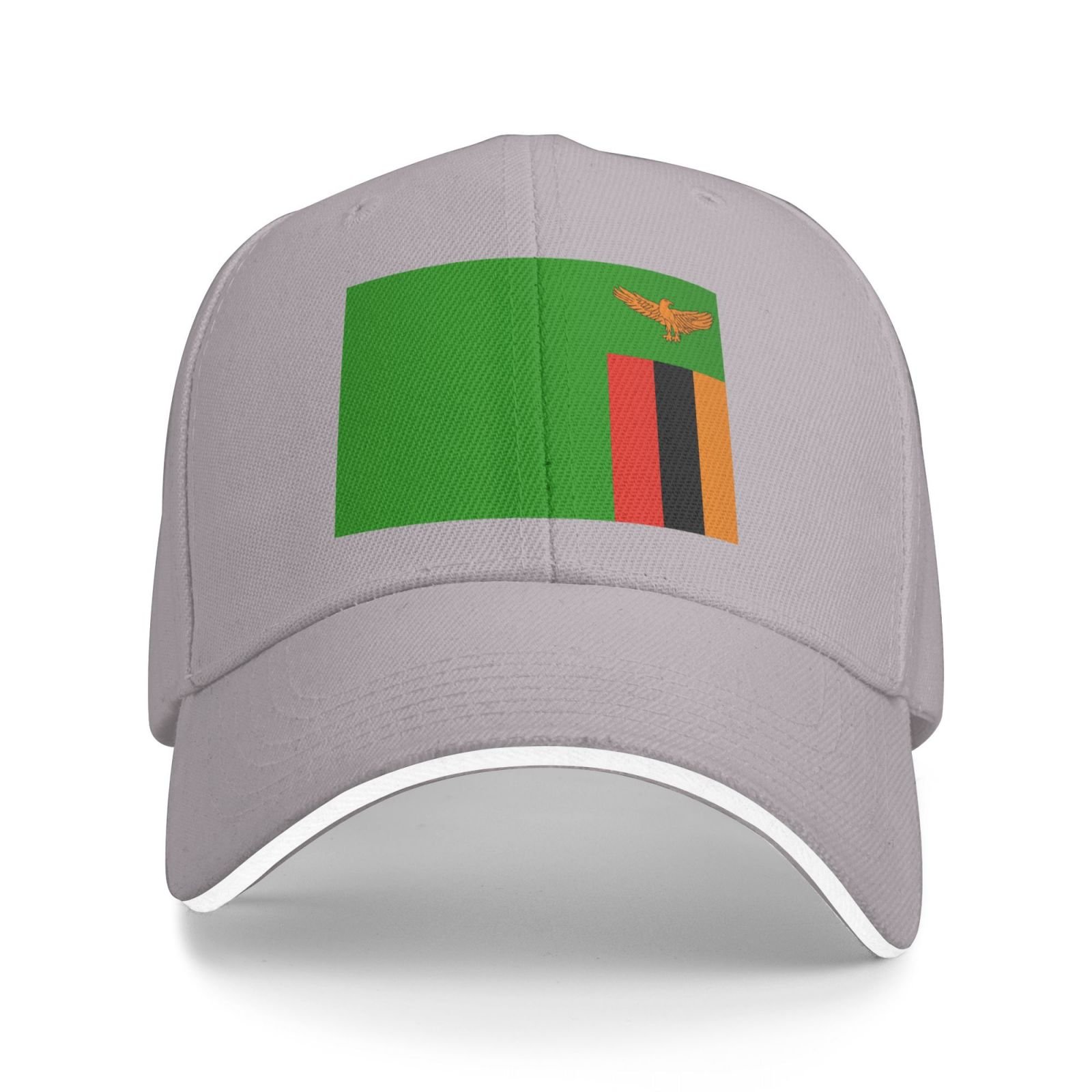 flag of zambia baseball cap stand with zambia hat support zambian trucker dad hat for men women