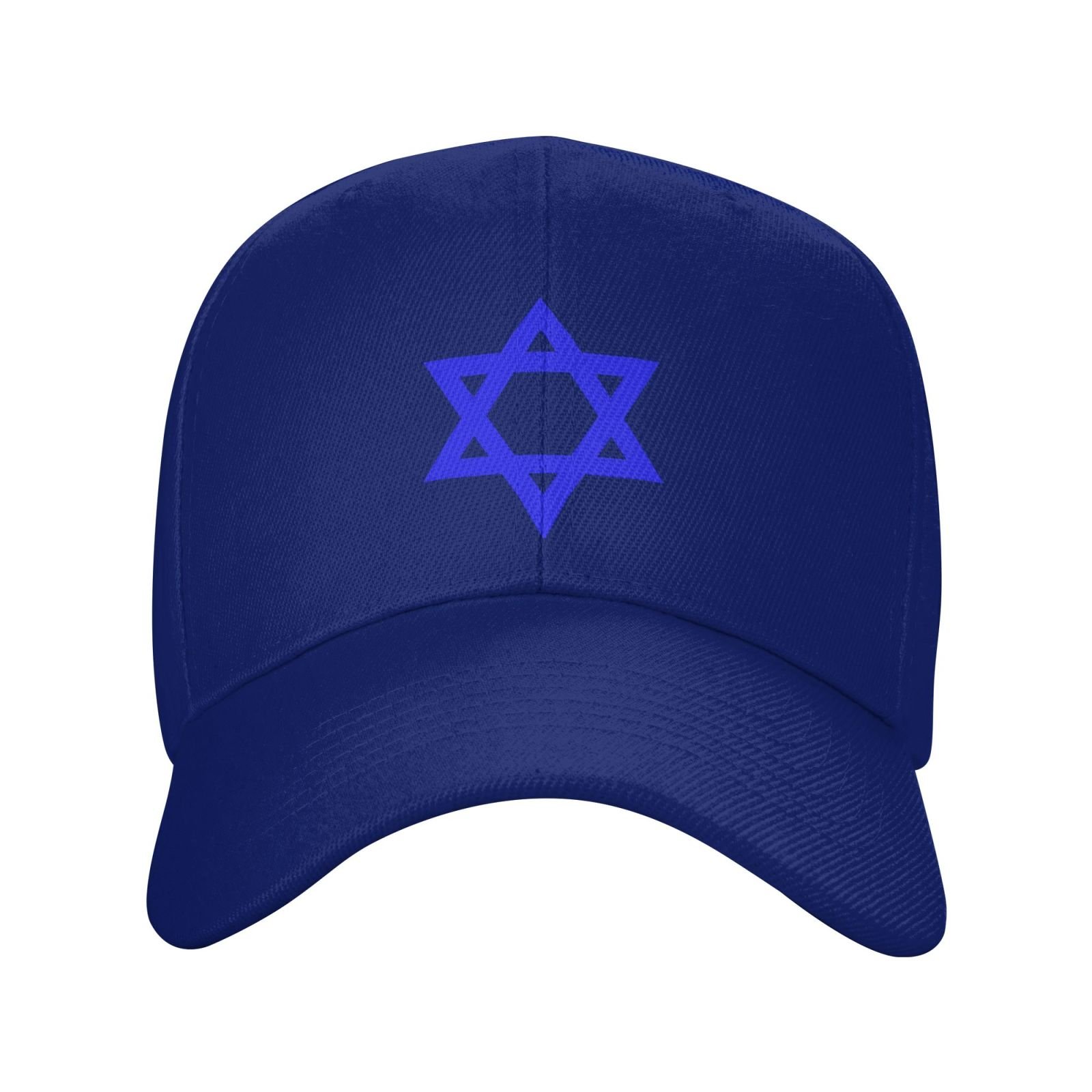 blue star of david hat for men women blue star of david baseball cap adjustable trucker dad hats