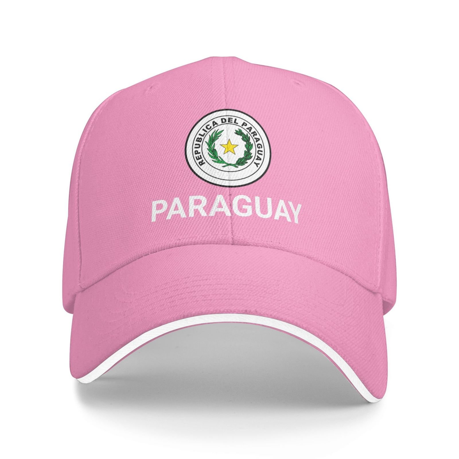 support paraguay hat paraguayan caps for men women i stand with paraguay emblem coat of arms baseball cap