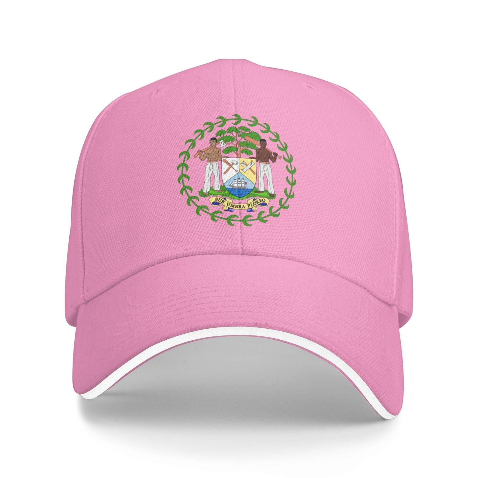 belize national emblem hat support belize coat of arms baseball cap belizean hat for women men adjustable hat