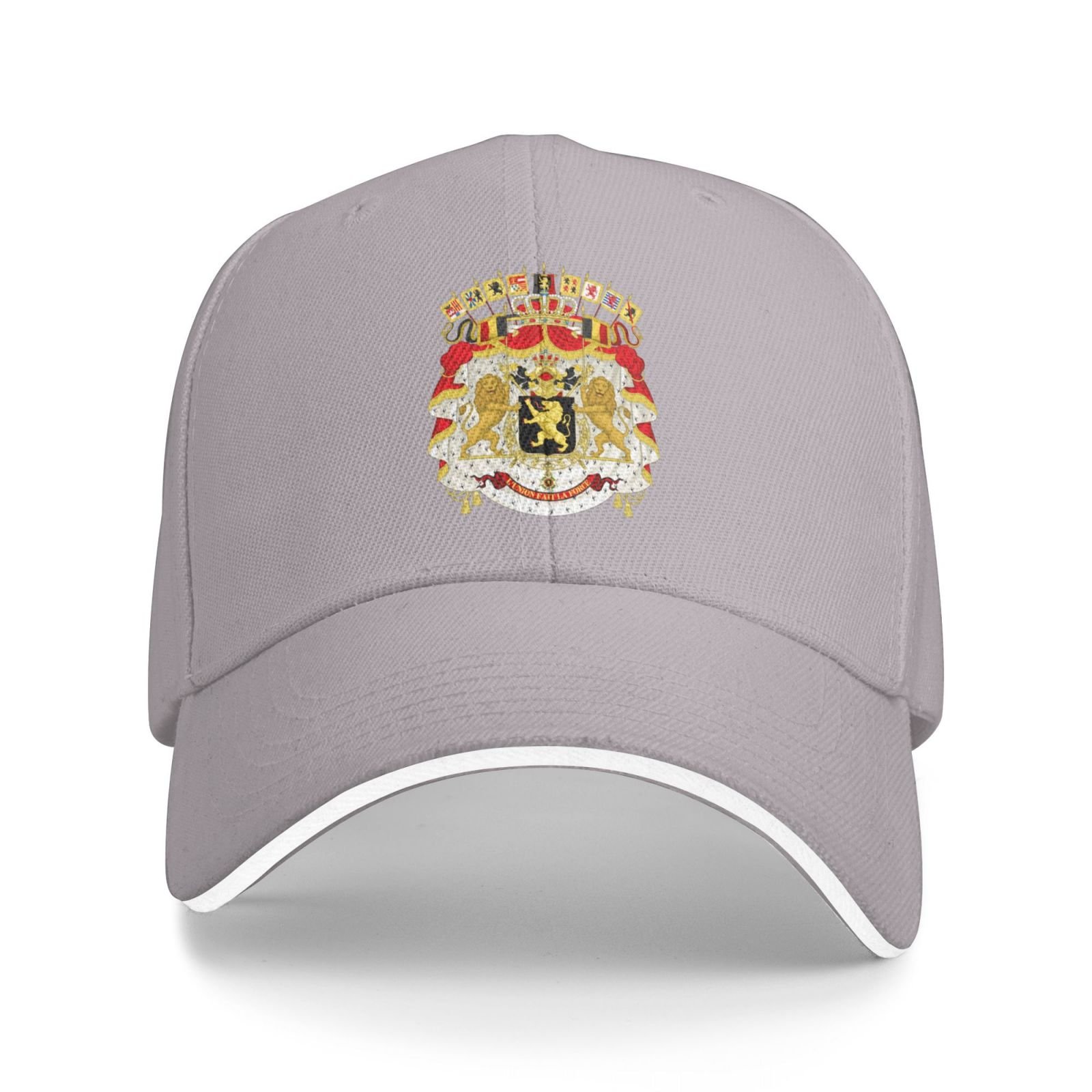 belgian national emblem hat support belgian coat of arms baseball cap belgium hat for women men adjustable hat
