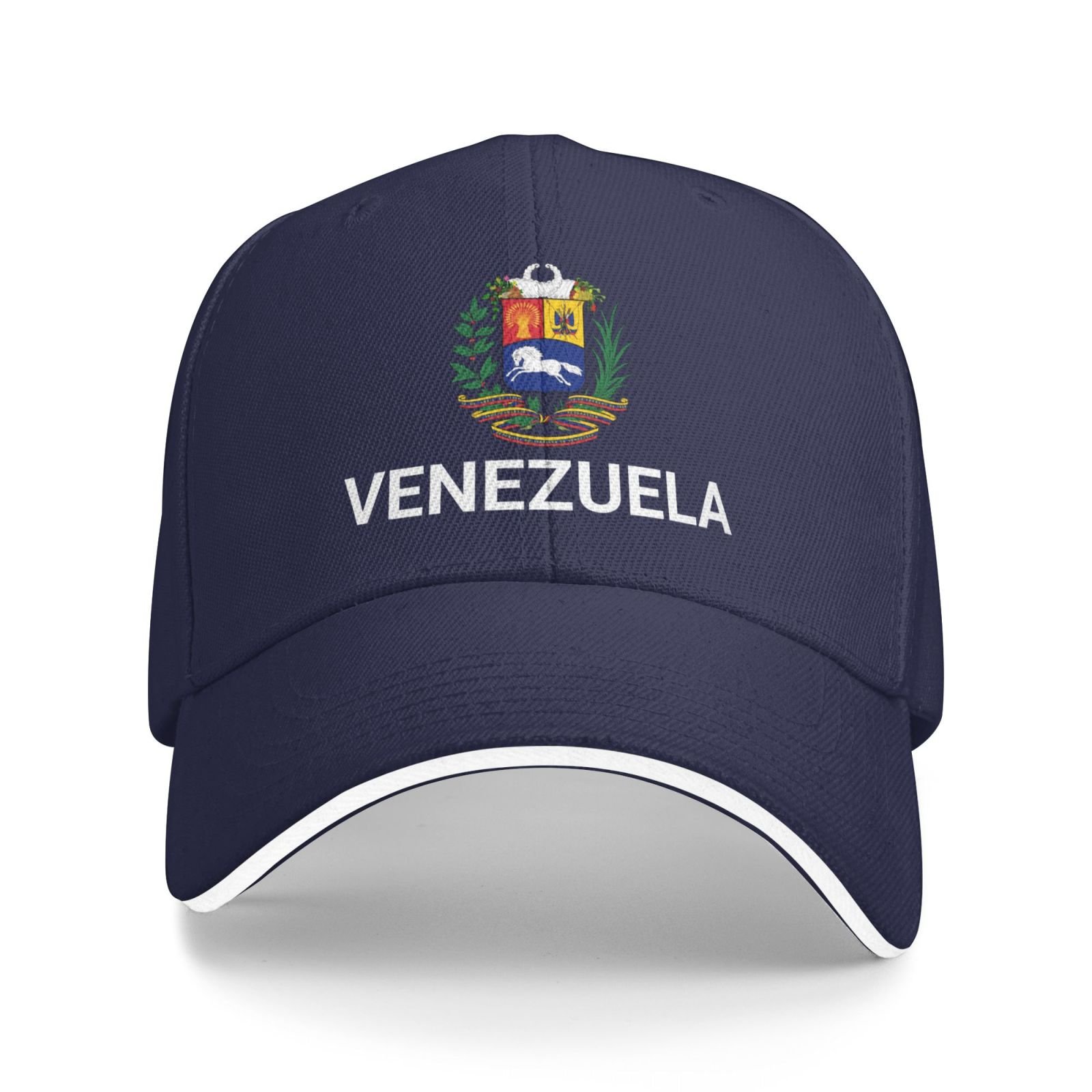 support venezuela hat venezuelan caps for men women i stand with venezuela emblem coat of arms baseball cap