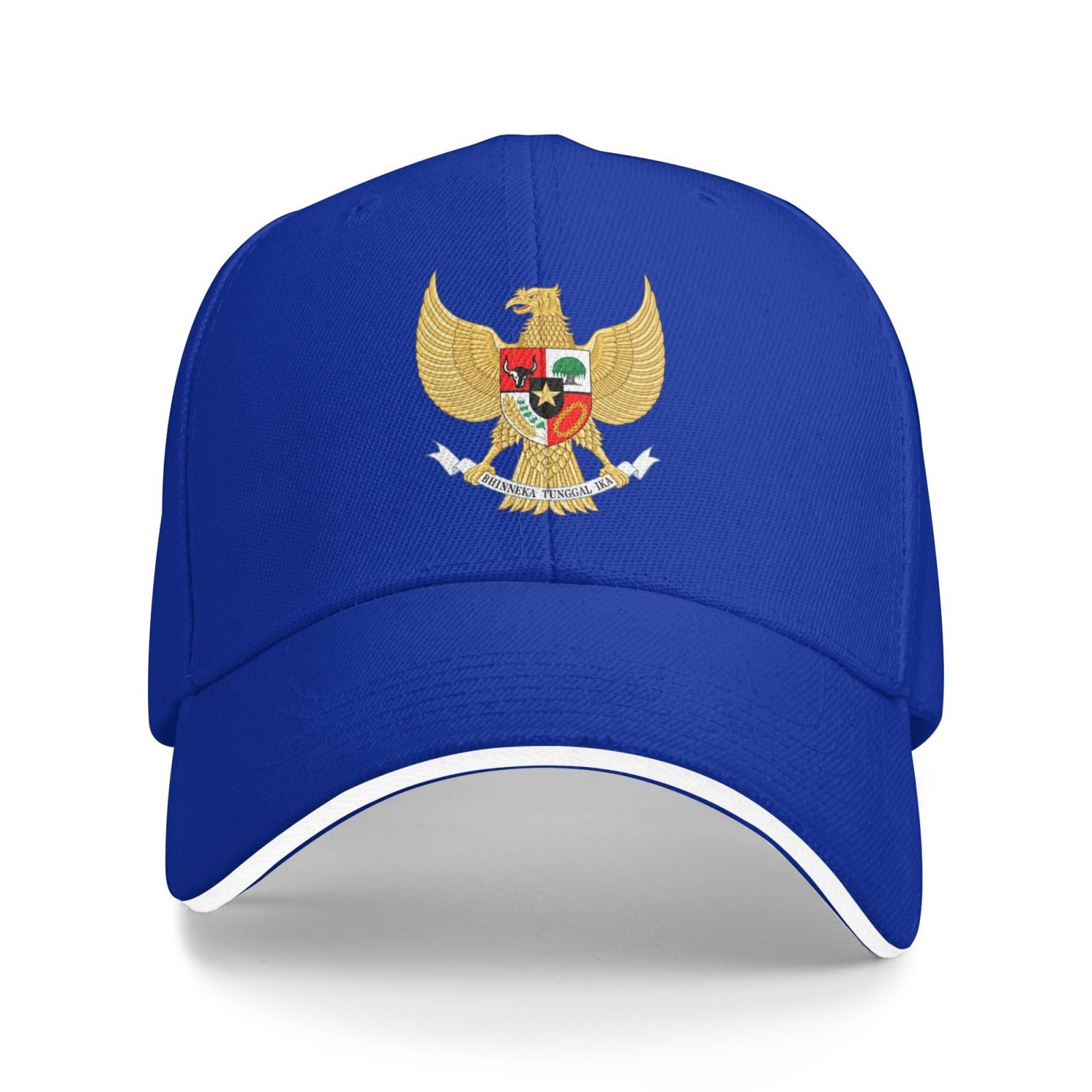 indonesia national emblem hat support indonesia coat of arms baseball cap indonesian hat for women men adjustable hat