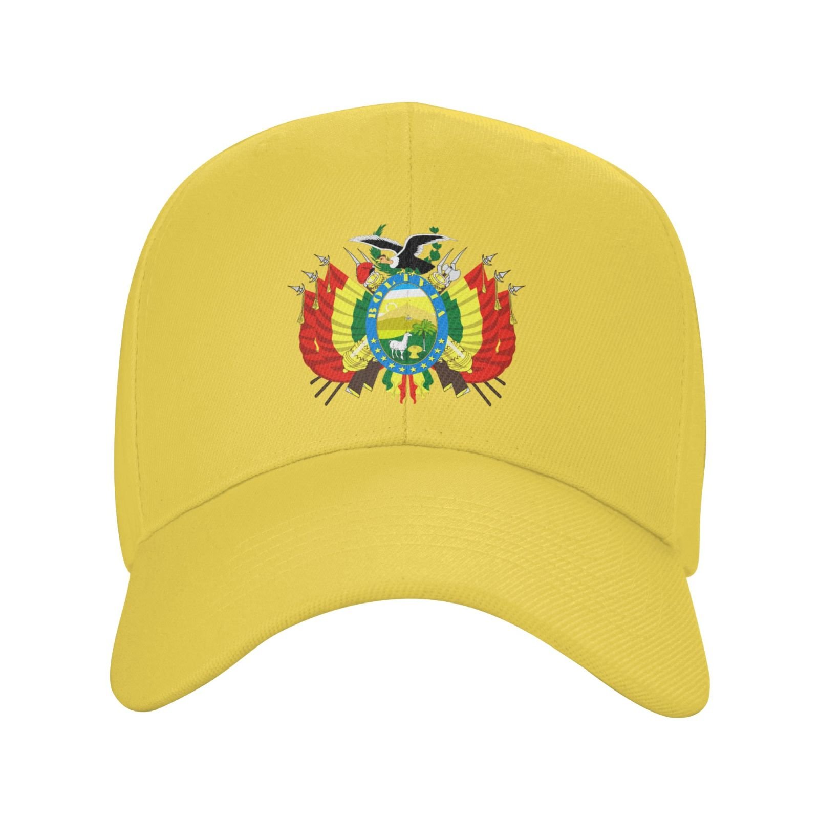 bolivia hat for men women coat of arms of bolivia baseball cap adjustable trucker dad hats