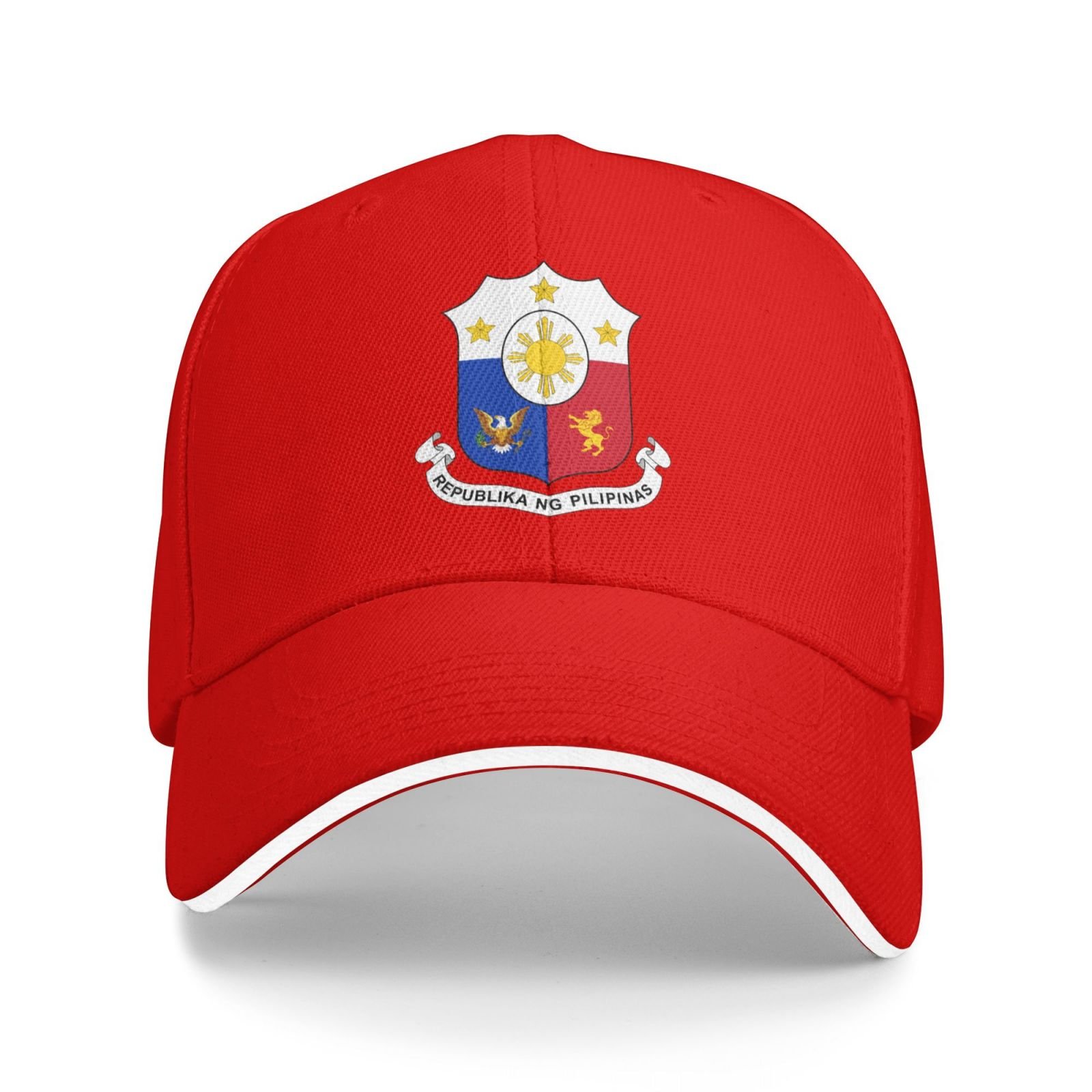 philippines national emblem hat support philippines coat of arms baseball cap filipino hat for women men adjustable hat