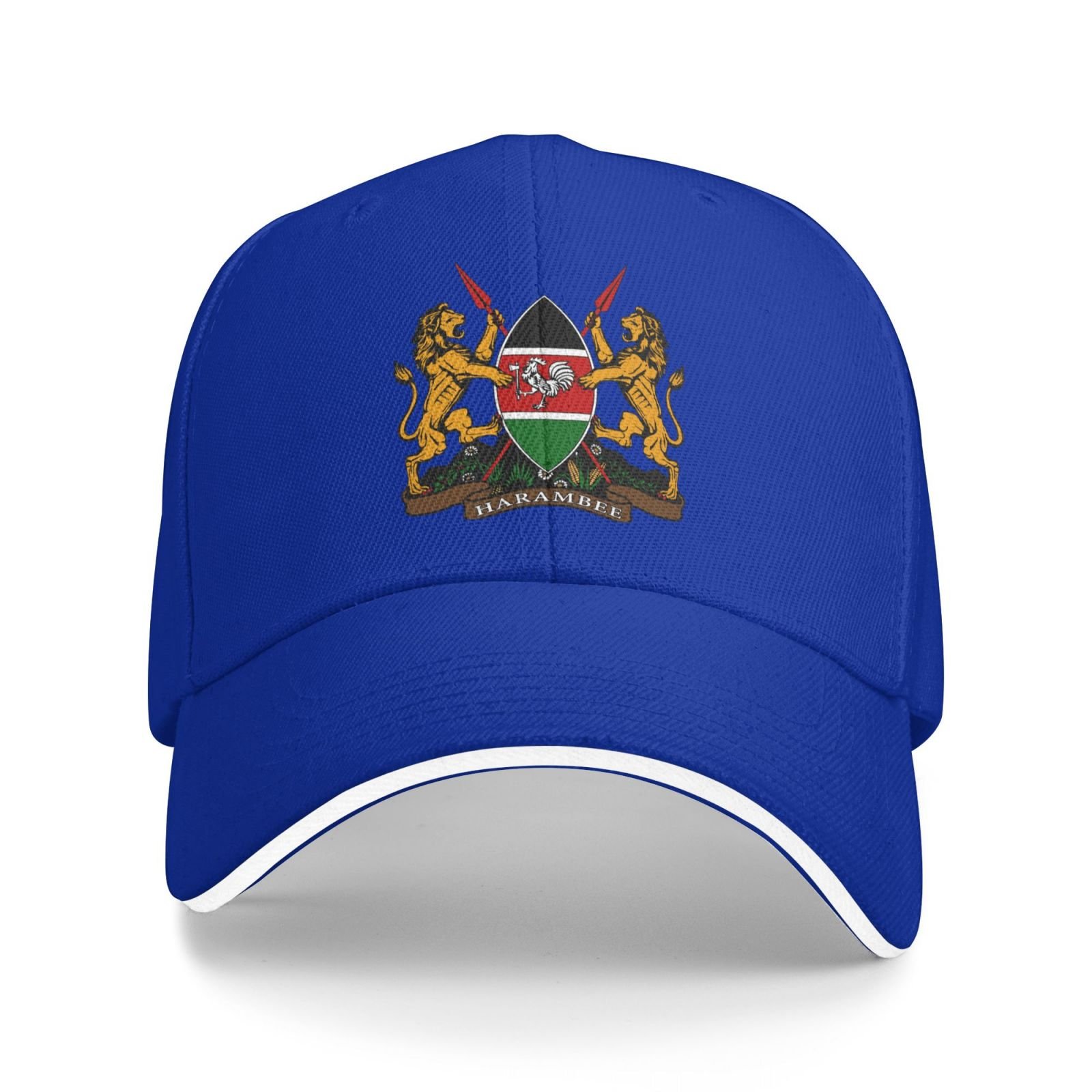 coat of arms for kenya baseball cap support kenya emblem kenyan trucker dad hat for men women