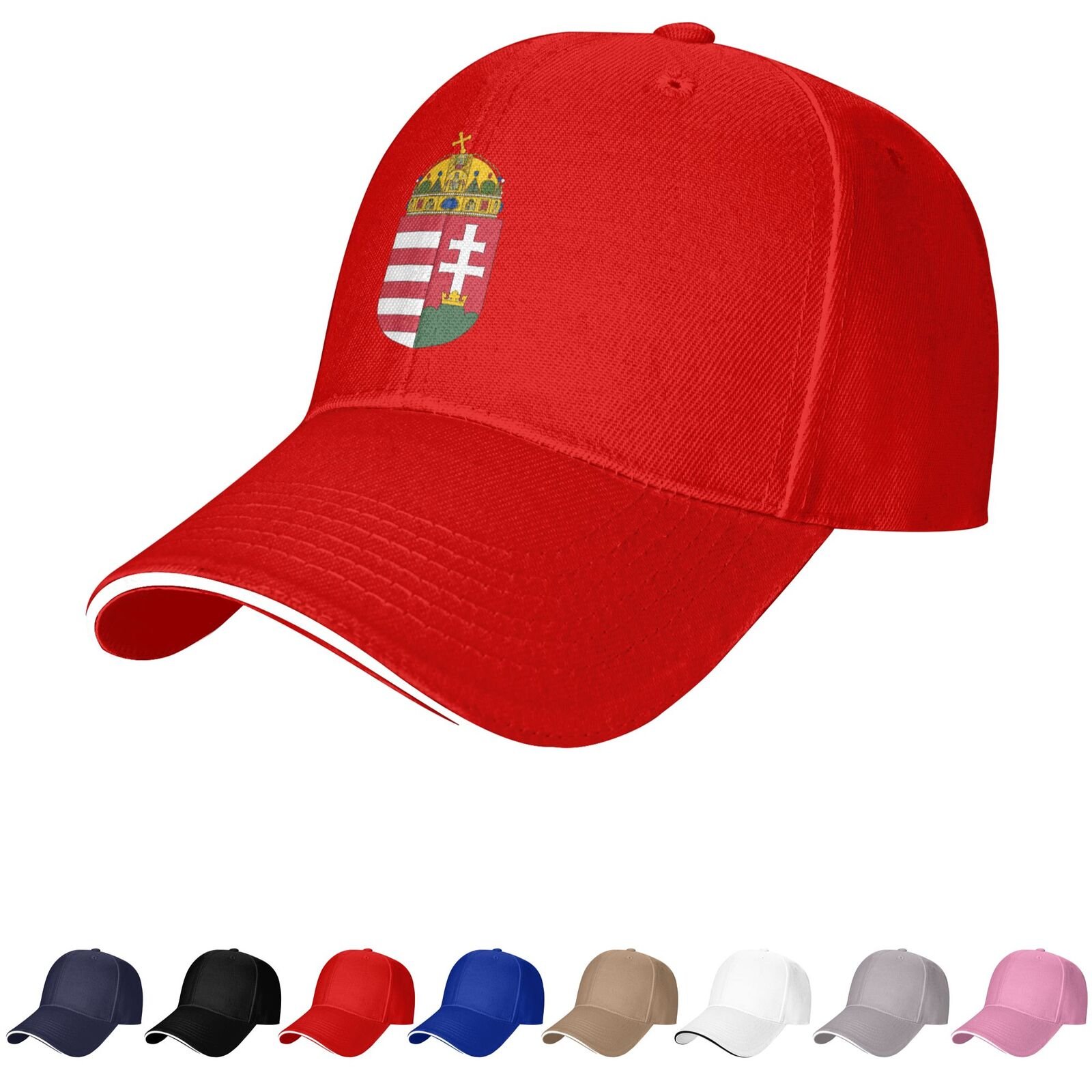 hungary emblem hat hungarian caps for men women coat of arms of hungary baseball cap trucker dad hat