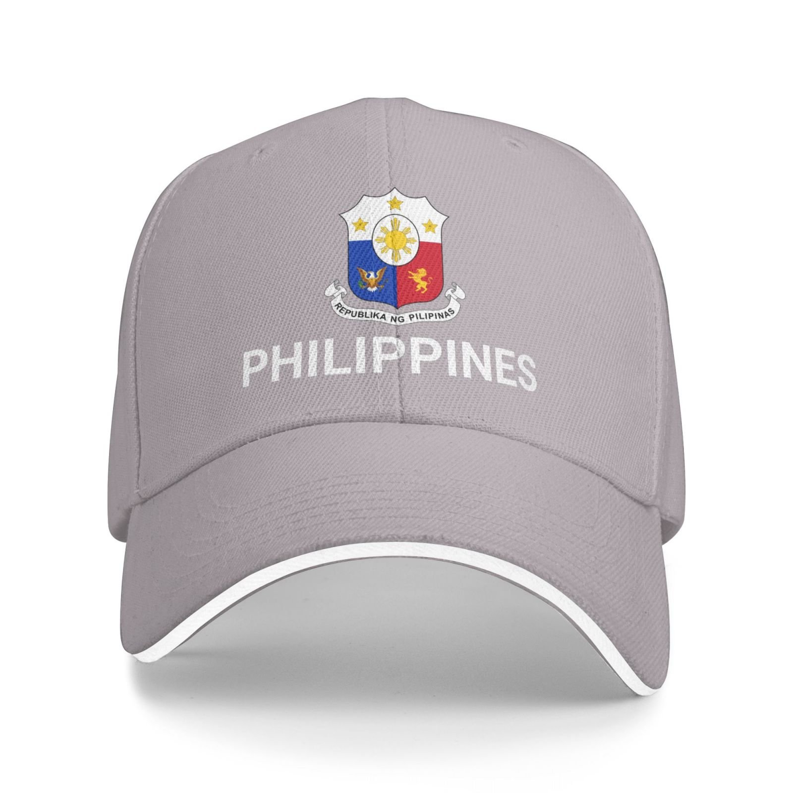 support philippines hat filipino caps for men women i stand with philippines emblem coat of arms baseball cap