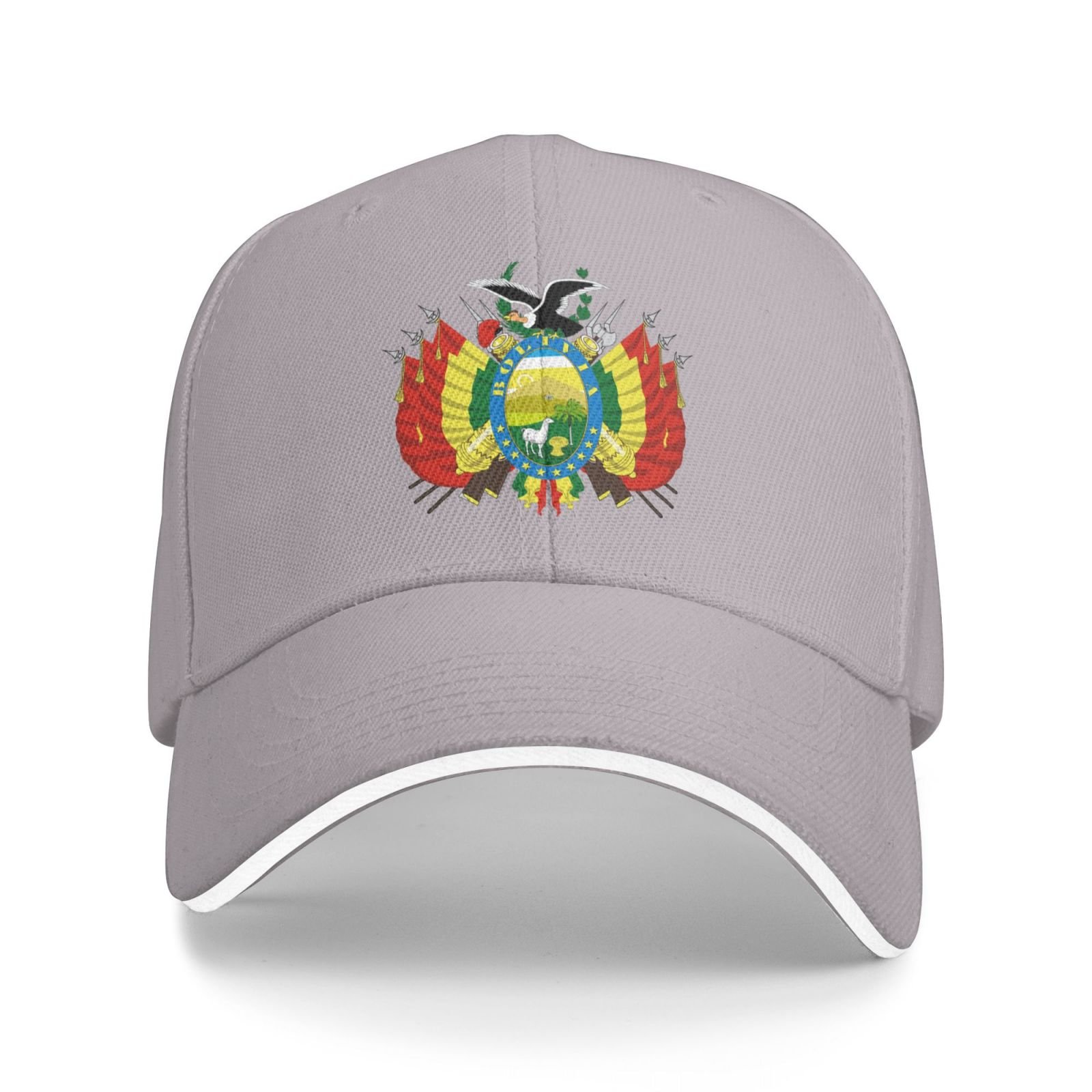bolivia national emblem hat support bolivia coat of arms baseball cap bolivian hat for women men adjustable hat