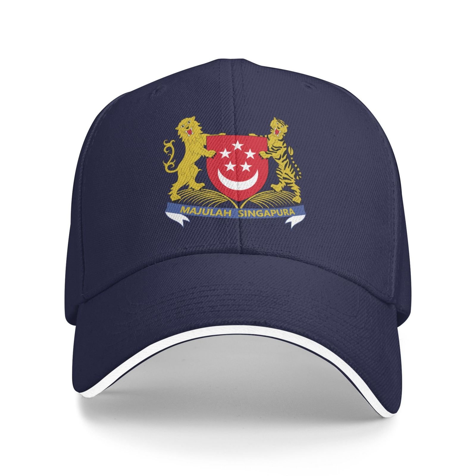 singapore national emblem hat support singapore coat of arms baseball cap singaporean hat for women men adjustable hat