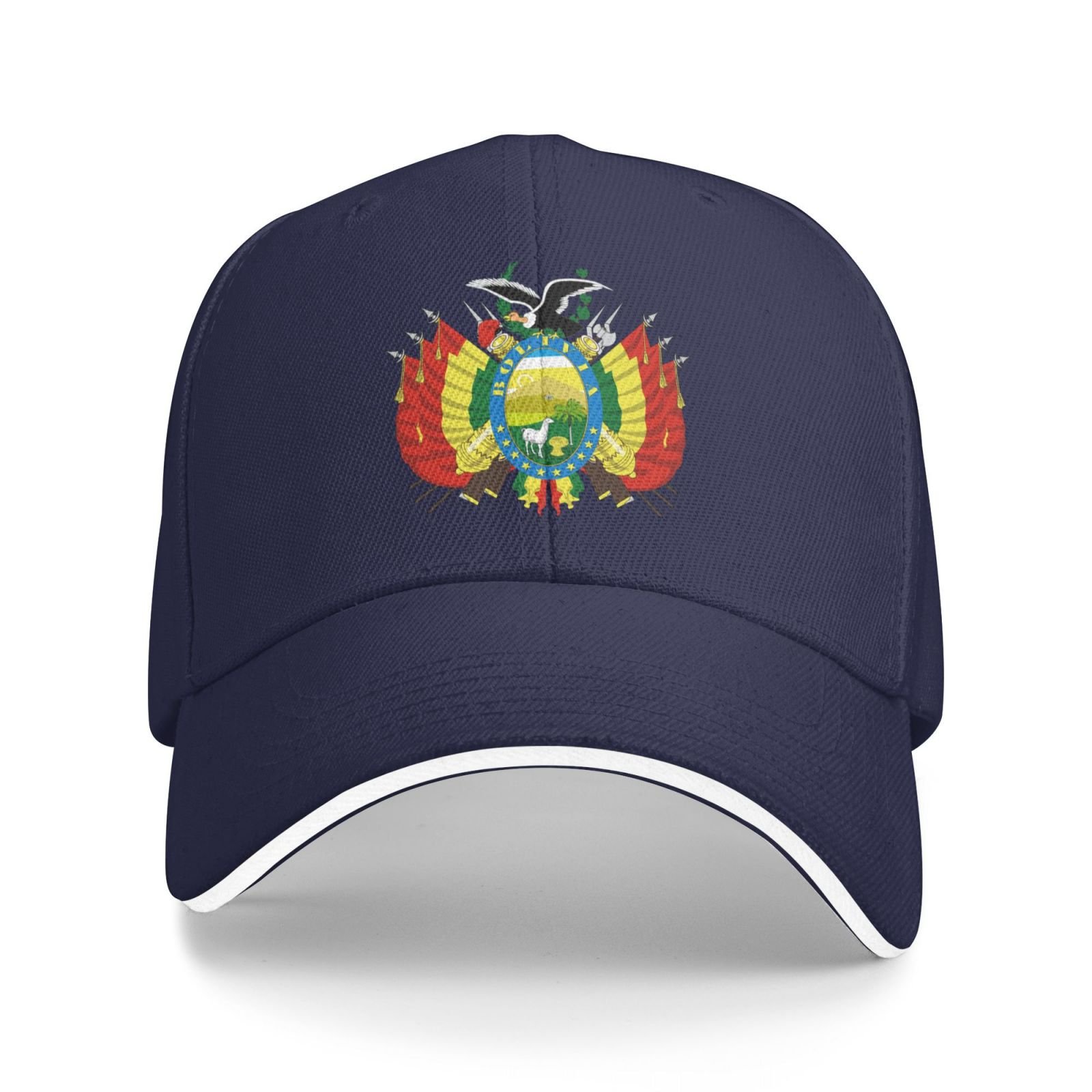 bolivia national emblem hat support bolivia coat of arms baseball cap bolivian hat for women men adjustable hat