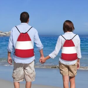 Austria Drawstring Backpack Yoga Beach Sackpack Lightweight Gym Sports String Austrian Bag Outdoor Decor