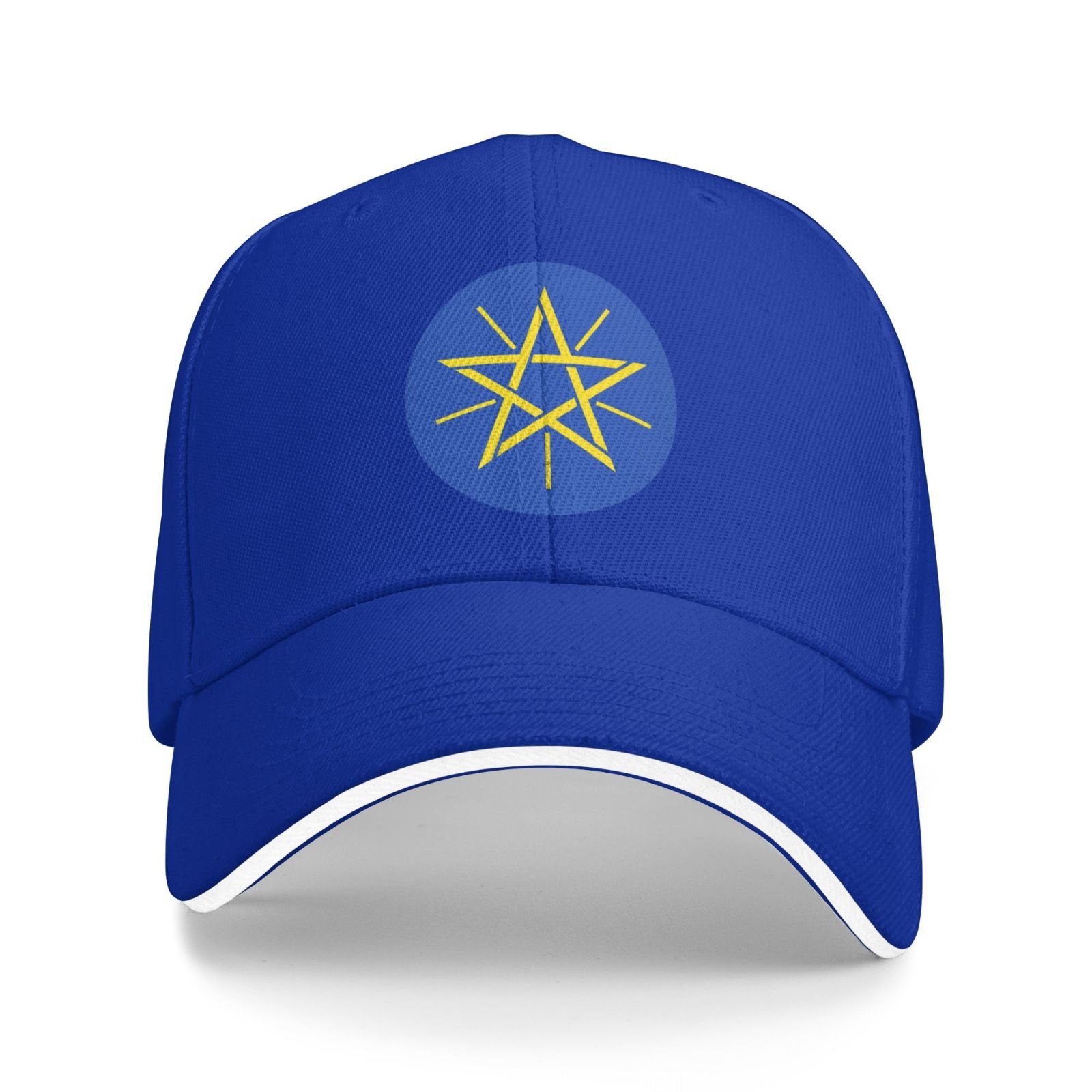 ethiopia national emblem hat support ethiopia coat of arms baseball cap ethiopian hat for women men adjustable hat