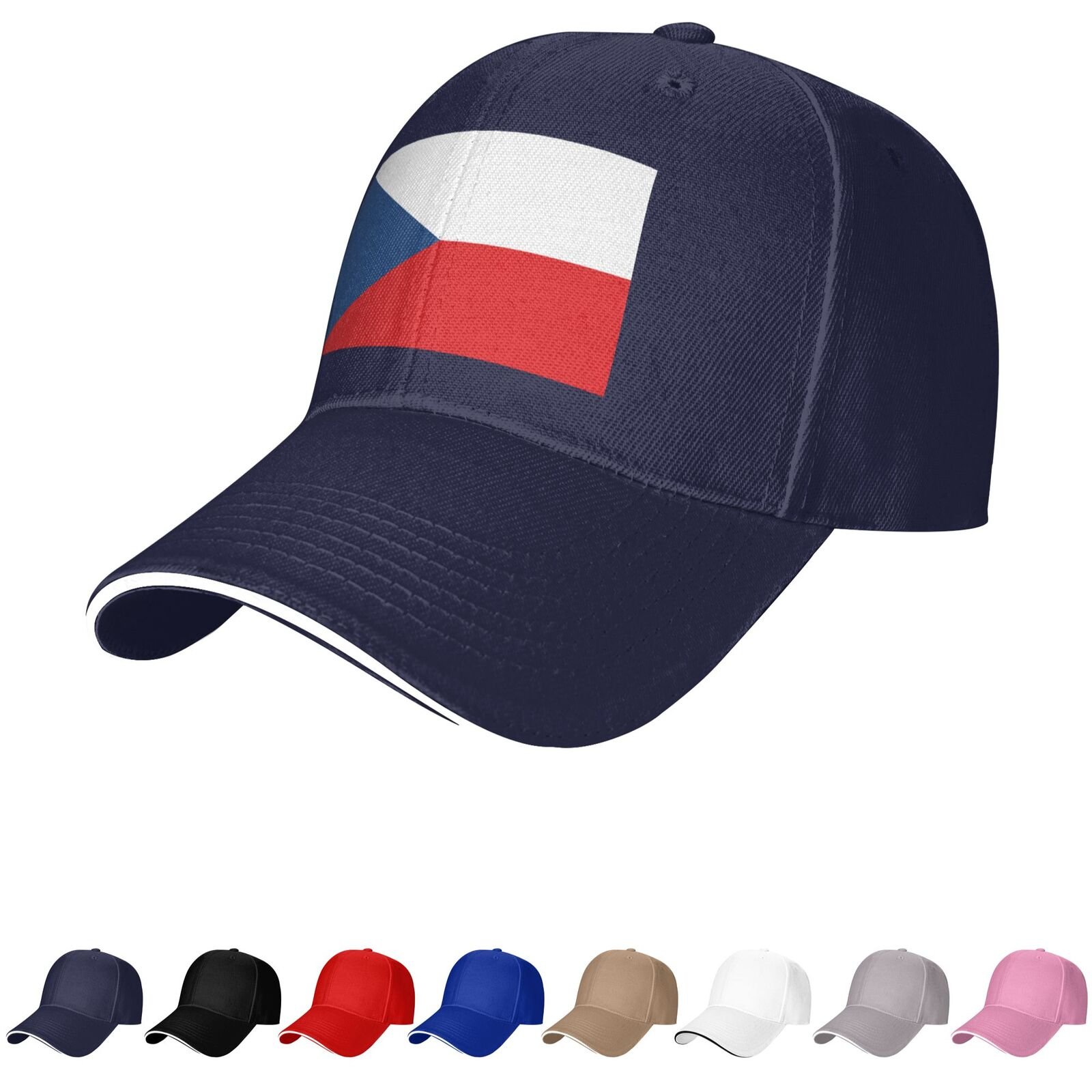 czech flag hat czech caps for men women flag of czech baseball cap trucker dad hat